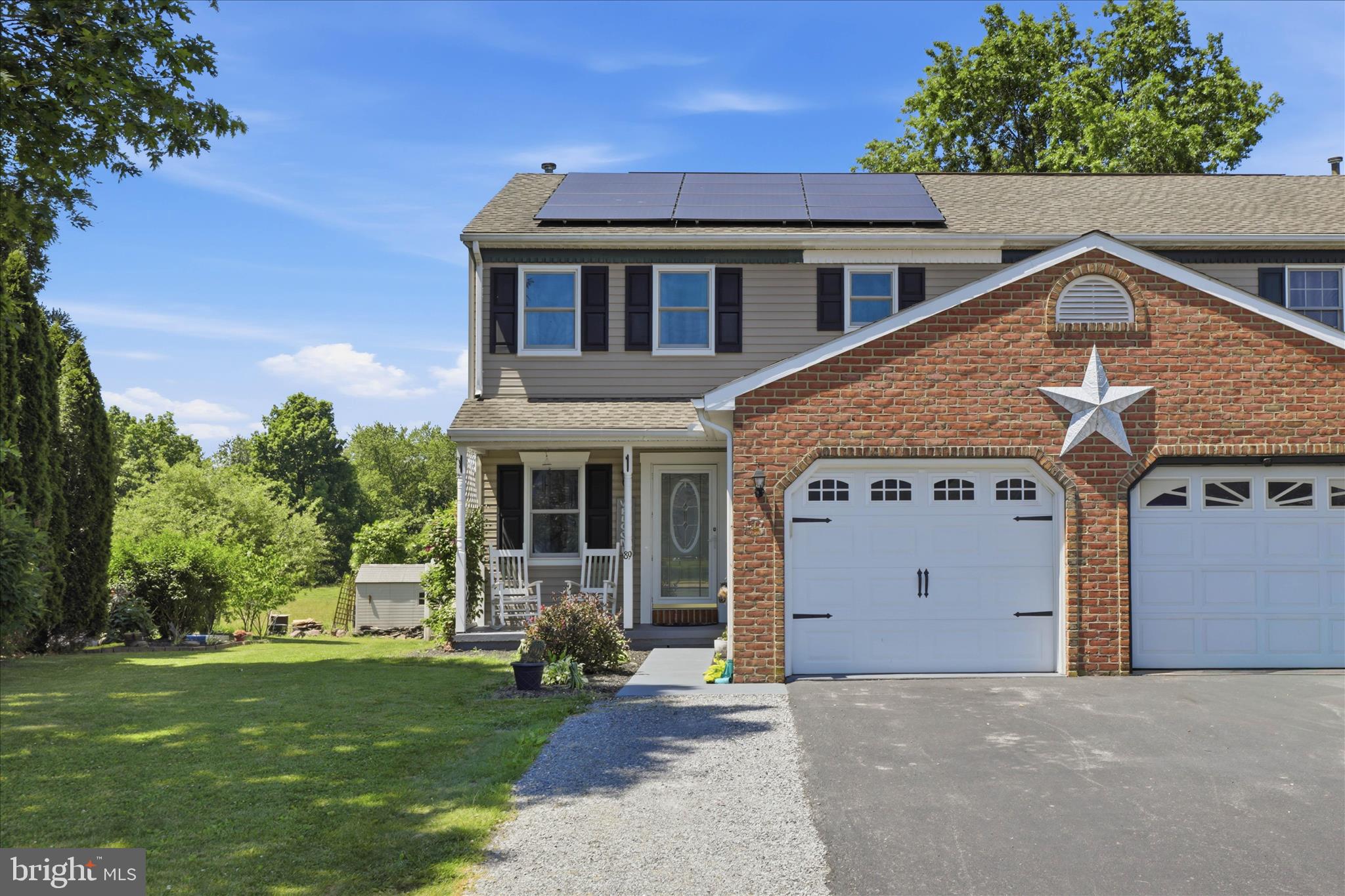 Located near the back of Chapel Gate, this 3-bedroom, 1.5-bath home at 89 Red Stone Circle, Reinholds has 2,064 sq ft and backs to farmland. The main level offers bamboo flooring, a living room, dining area, kitchen with tile floors and stainless appliances, and a half bath. Upstairs are three bedrooms and a full bath with a remodeled shower. The finished lower level adds extra living space, storage closets, and laundry hookups for a gas or electric dryer. Outside, enjoy a multi-tiered deck, yard space where the pool was removed, a shed, and an attached 1-car garage. Solar panels and natural gas utilities add everyday efficiency.