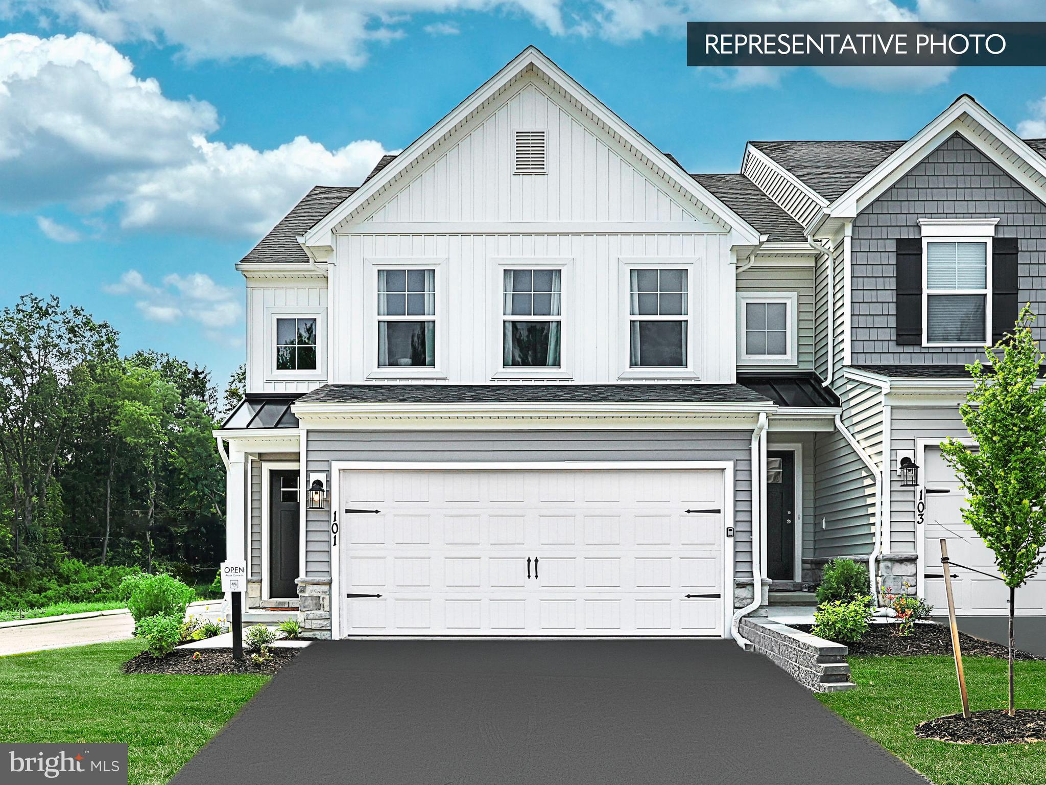 Quick Move-In — Flex Cash Get $5,000 Flex Cash on select Quick Move-In Homes — apply it where it matters most. Less stress, more clarity at closing. Expires 6/30/2026. Don't let the down payment hold you back. Ask your Sales Consultant about other assistance options. Homesite 22 at Townes of Hampden is a Lilac townhome under construction with an estimated November/December 2026 completion (estimated; subject to change) .
Welcome to Homesite 22 at Townes of Hampden — a thoughtfully upgraded end-unit Lilac townhome by Berks Homes where every design decision has already been made to an exceptional standard. With over 2,400 sq ft of total finished area including a finished walkout basement, this home delivers space and flexibility that's rare in the townhome market.
Step inside to an open main level anchored by an expanded family room with four recessed lights on a dimmer — a bright, airy space that flows directly into a chef-worthy kitchen. The alternate kitchen package brings a center island with pendant lighting, upgraded cabinetry with custom hardware, quartz countertops, a tile backsplash, upgraded faucet, and a full stainless steel gas appliance package. A breakfast area completes the back of the home, and a convenient powder room with upgraded fixture rounds out the first floor. Through the mudroom entry you'll find a painted bench with open cubbies below, v-groove wall paneling, and coat hooks — a polished, practical welcome home.
Upstairs, the primary suite features four recessed lights, a walk-in closet, and a well-appointed primary bath with a raised double-bowl vanity, quartz countertop, upgraded cabinetry and hardware, and a 60" tiled shower with a recessed niche, seat, semi-frameless sliding door, and tile to the ceiling. Two additional bedrooms share a hall bath with upgraded vanity and fixtures. Upgraded flooring runs throughout — EVP, carpet, and vinyl in their respective zones.
The finished walkout basement adds a full 620 sq ft of additional living space with recessed lighting, a dimmer switch, and a sliding patio door to the outdoors. Outside, enjoy a 10' × 10' Azek composite deck. The exterior makes a striking first impression with manufactured stone to the sill on the front elevation.
A media chase, CAT 6 data outlets, prewired ceiling fan locations, 2-tone flat paint, and Berks Homes' 10-year warranty complete this home. All selections are finalized — this Quick Move-In home is ready to go. Subdivision assessment pending; taxes based on completed home. Photos may include options or upgrades not reflected in list price and may be virtually staged or digitally enhanced.