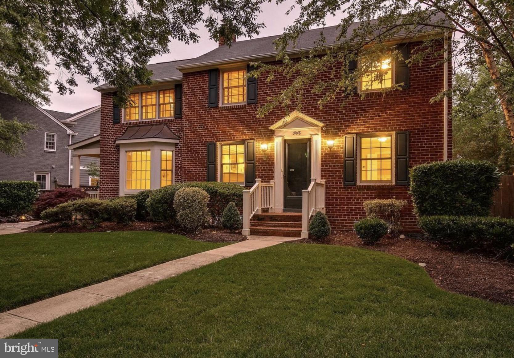 This remodeled Georgian colonial, nestled on a quiet cul-de-sac, within minutes to Old Town, spans 5000 sq. ft. The gourmet kitchen boasts marble countertops and high-end appliances, complemented by a cozy breakfast nook. A family room adjoins the kitchen with a wood burning fireplace and leads to a lovely porch.  The spacious dining room and living room provide ample entertainment space.  The study offers a perfect “work from home space.”  The side entrance boasts a well designed and spacious mudroom with lockers and half bath.

The upper level features a grand owner suite with an expansive walk-in closet and a bathroom equipped with double sinks, oversized tub and shower. Three additional bedrooms and a full bath complete this level, providing comfort and convenience.  You will have ample room for linens and other items as there are multiple closets for storage.

Descending to the lower level reveals another den, full bath and a practical laundry room. Additionally, an excavated large space, with high ceilings, beneath the family room awaits your personal touch, an unfinished canvas ready for customization and creative possibilities.  Currently used as a gym with indoor practice area for golf and loads of storage.

The fenced yard includes a patio for outdoor enjoyment, storage sheds for practicality and professional landscaping to enhance the overall aesthetic appeal of the property.

A few other fun facts about life on Ivy Circle are the activities the neighbors do together.  Friday night Happy Hour in the circle, Halloween party, Christmas party, Chili cook off, circle party with live music in May. Douglas MacArthur elementary school is right down Janney’s Lane, rebuilt and just opened about a month ago.  Chinquapin Park and Recreational Center is down the street (King Street) and offers a playground outside, soft play room inside and a path through the woods to the rec center.  Great place to run your dog!