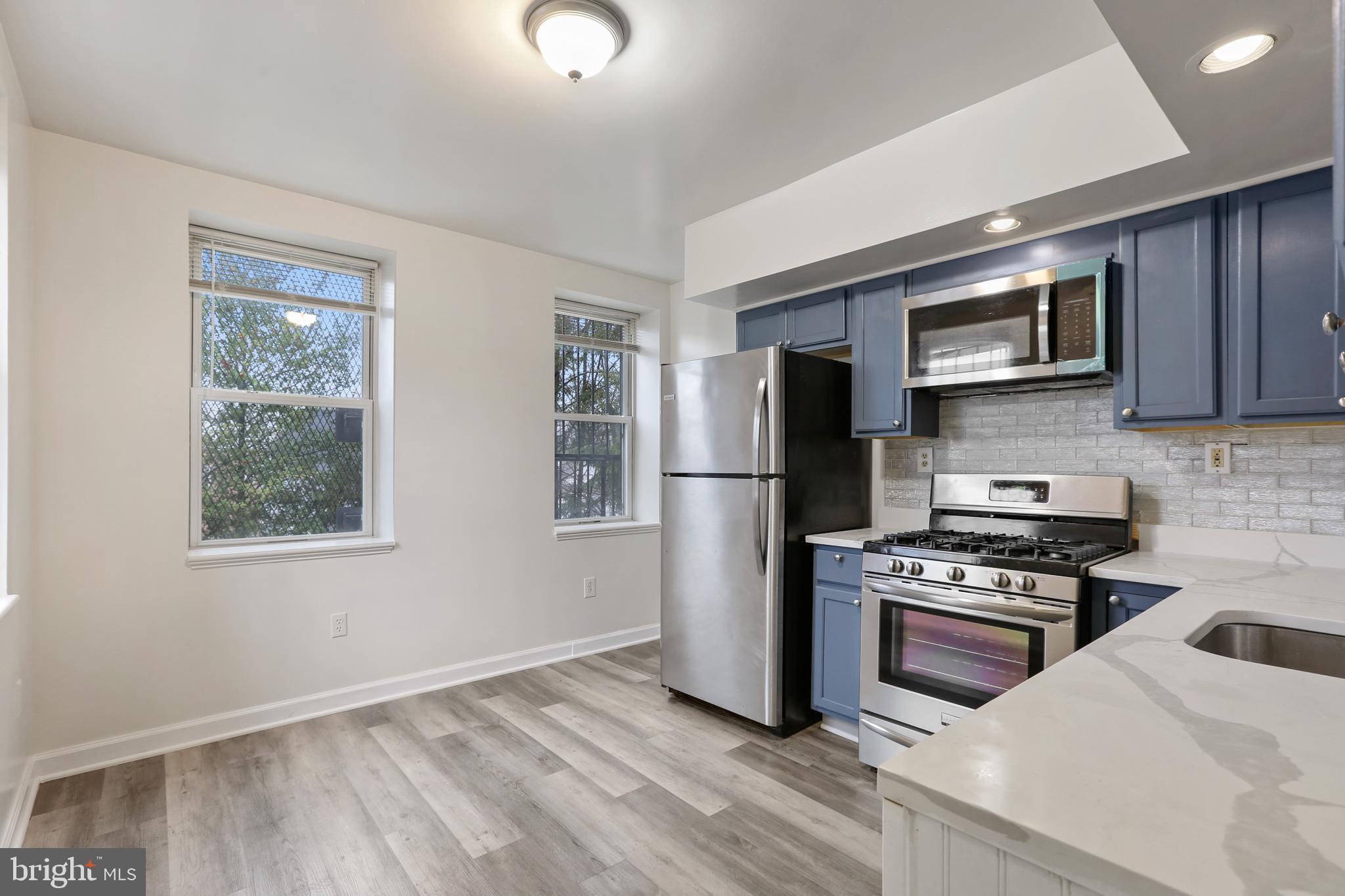 This fully renovated 1 Bed / 1 Full Bath Unit rental near Johns Hopkins University features a spacious bedroom, extra wide living room, and updated kitchen with ample natural light and luxury vinyl plank flooring throughout. Updates include brand new HVAC, new water heater, granite countertops, stainless steel appliances, new vinyl windows, and fresh paint and trim. No expense has been spared! Pets on case-by-case basis. Washer and dryer in unit. Private entrance with street parking. Water included.