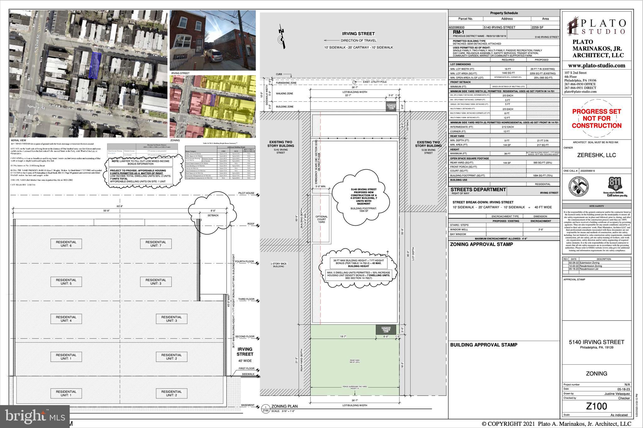 ZONING PERMIT IN HAND!  Located in a Qualified Opportunity Zone.  Attention Investors and Builders!! Check out the rendering and zoning review provided by Seller’s Architect.  Great opportunity in one of the fastest growing zip codes in Philadelphia, University City! LOCATION LOCATION LOCATION...get in now while you still can. This area has tons of rental demand from Drexel University, University of Penn, and young professionals. The PERFECT sized property is ZONING READY, ZONING RECENTLY CHANGED TO RM-1.  7 units allowed BY-RIGHT!  Almost 27 FEET WIDE and 85 FEET DEEP!! This is a can't miss opportunity. Bring your offers fast, this one won't last long!