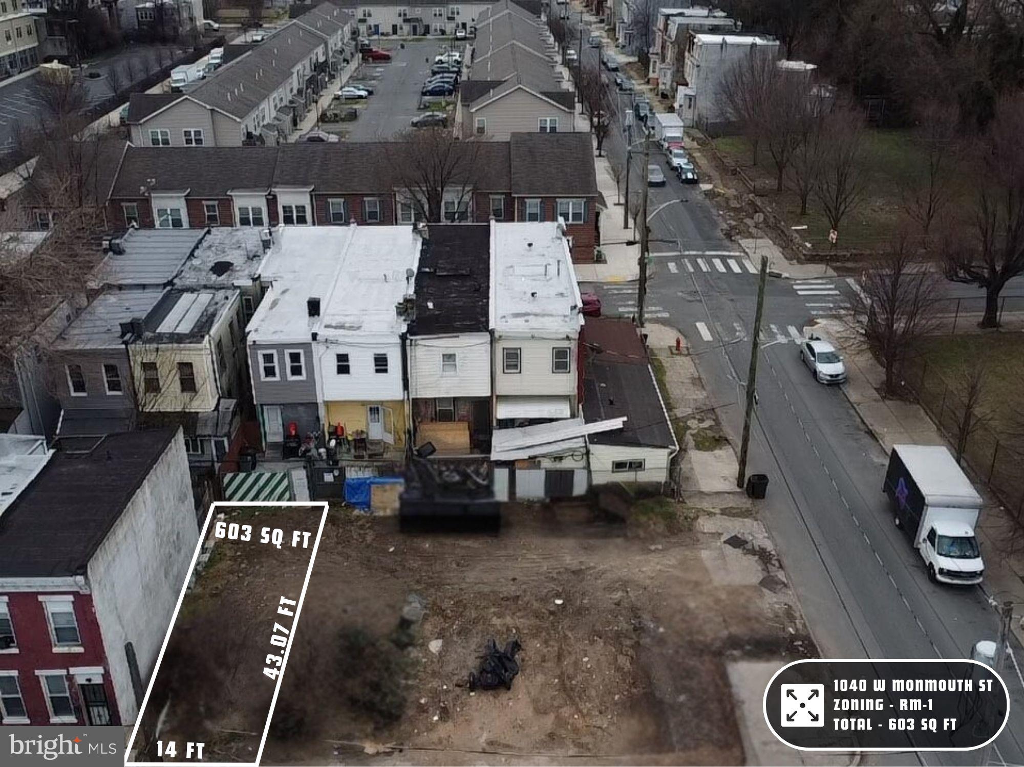 1040 W Monmouth St offers a prime development opportunity in Philadelphia’s growing North Philadelphia market. This 14 x 43.07 buildable lot is ideal for residential or mixed-use development, allowing investors to capitalize on ongoing neighborhood growth and rising demand. With convenient access to transit, major roadways, and local amenities, this site presents a straightforward project with strong long-term upside.