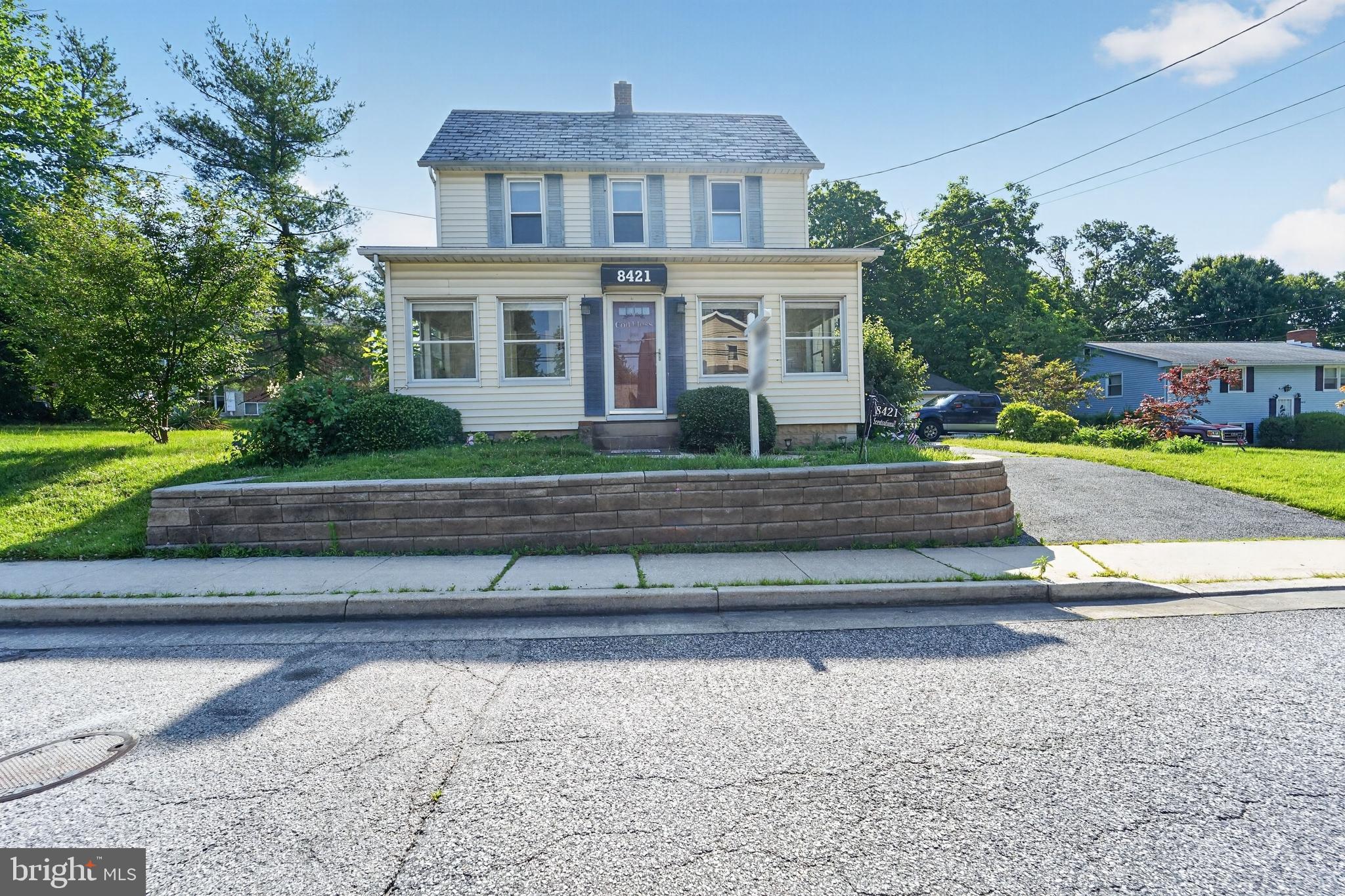 Charming Colonial located in the heart of Parkville offering timeless character and everyday convenience. This 3-bedroom, 2 full bath home features a spacious driveway, detached two-car garage, and a functional layout designed for comfortable living. The main level includes an eat-in kitchen, convenient first-floor laundry, and ample living space filled with natural light. Additional storage can be found in the unfinished basement and attic, providing room for future possibilities. Situated on a generously sized lot with easy access to shopping, dining, schools, and major commuter routes. A fantastic opportunity for homeowners and investors alike.