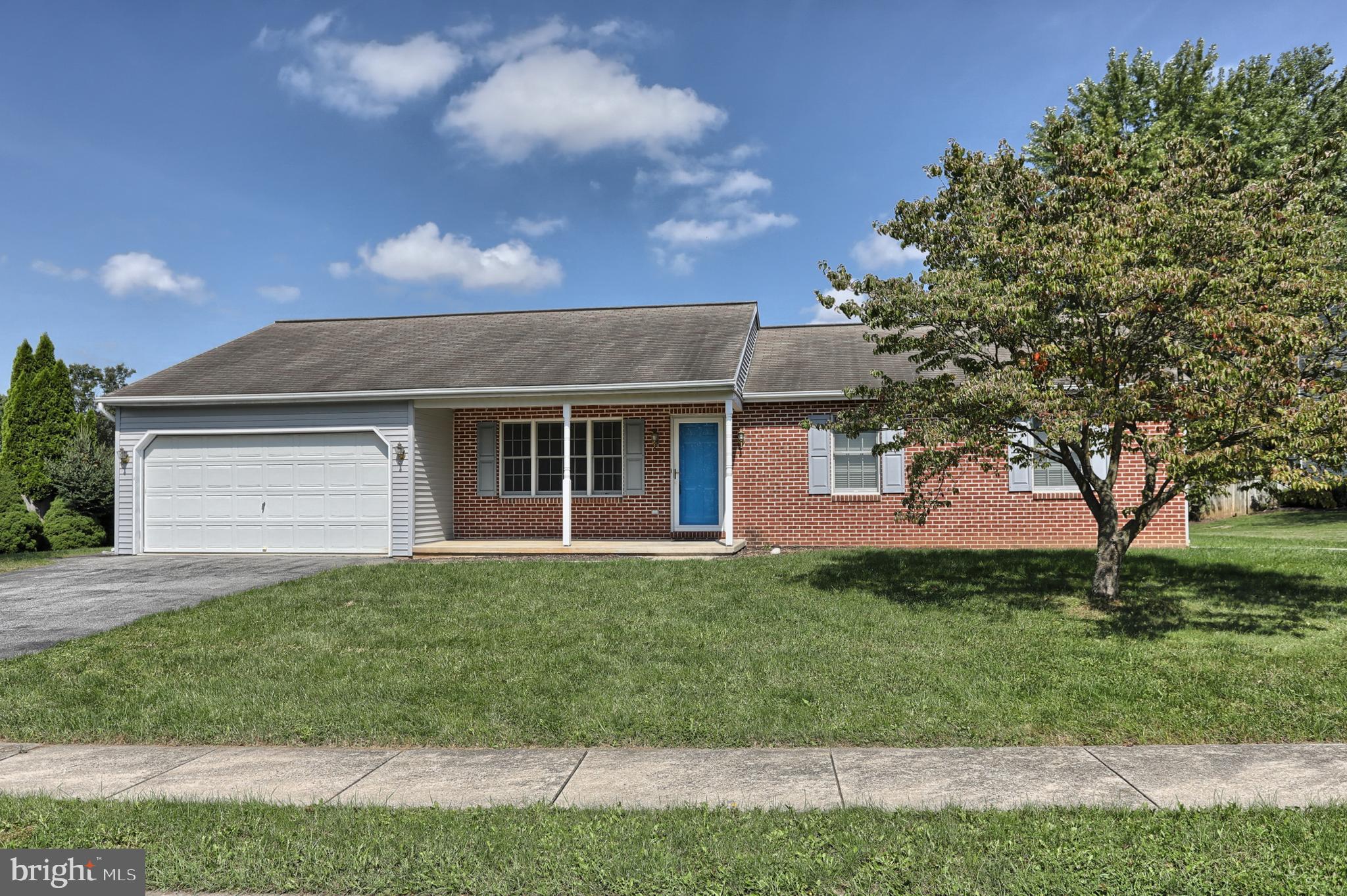 Come and check out this ranch home where you can enjoy all one floor living on a quiet cul-de-sac street in a great neighborhood at an affordable price!  Kitchen is open to the family room for optimum function.  Convenient first floor laundry.  Private full bath off the MBR.  Some fresh paint and new flooring would make a world of difference here.   Full unfinished basement provides loads of storage space as well as potential for finishing off into additional living space if desired.   Nice level yard.  One year Cinch home warranty is provided for peace of mind.  Super convenient location just minutes to Hershey Medical Center plus quick and easy access to most conveniences.  Add this sweet home to your "must see" list!!