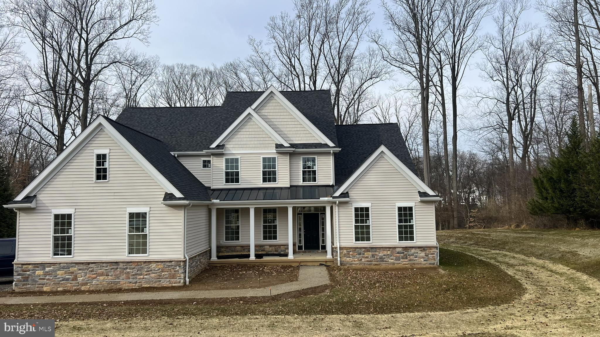 Welcome to this spectacular new construction home, designed with luxury, comfort, and functionality in mind.  Built by DB New Homes, a premier local builder, this home features a grand two-story foyer with elegant wainscoting and sets the tone the moment you enter. 
White  Oak hardwood flooring throughout this home adds warmth and sophistication.  This expansive eat-in dream kitchen features quartz countertops, a 10 foot center island with loads of storage, a beverage station featuring a wine cooler and glass storage cabinets.  A cozy fireplace complements this space and flows seamlessly into the impressive Great Room with vaulted ceilings, large windows that offer a wooded view, and a second fireplace.  The formal dining room stands out with its custom wainscoting and crown molding.  There is a spacious first floor office, ideal from working from home. 
Convenience is key in the well-designed Mud Room, offering an outside entrance, laundry area, and powder room, as well as direct access to the fully drywalled three car attached garage.  
The First Floor Primary Suite is a luxurious retreat featuring his and her walk-in closets, hardwood floors and crown molding.  The attached Primary Bath has a free standing soaking tub, walk in shower and double sink vanity.  
On the second level, bedrooms 2 and 3 share a Jack & Jill bathroom, while bedroom 4 features its own private ensuite, walk-in closet and a large unfinished storage area.  The spacious 5th bedroom completes the upper level.
The fully finished basement provides even more living space with high ceilings, an outside entrance and a full bath, perfect for recreation, guests, or extended family.
This gorgeous home sits on a 1-acre lot, offering privacy, ample space for outdoor living and has plenty of room to accommodate a future pool. 
A perfect blend of modern amenities, thoughtful layout, and timeless craftsmanship – this home is truly a must see. 
The perfect location with a 10-minute walk to Tyler Arboretum and Ridley Creek State Park.  The new Wawa Train Station, with service to Center City Philadelphia, is a 5-minute drive.  Enjoy shopping and great restaurants in nearby Media, West Chester and Newtown Square. This home has it all! Acclaimed Rose Tree Media School District, gorgeous lot, fabulous floor plan and unparalleled construction with the utmost attention to detail.