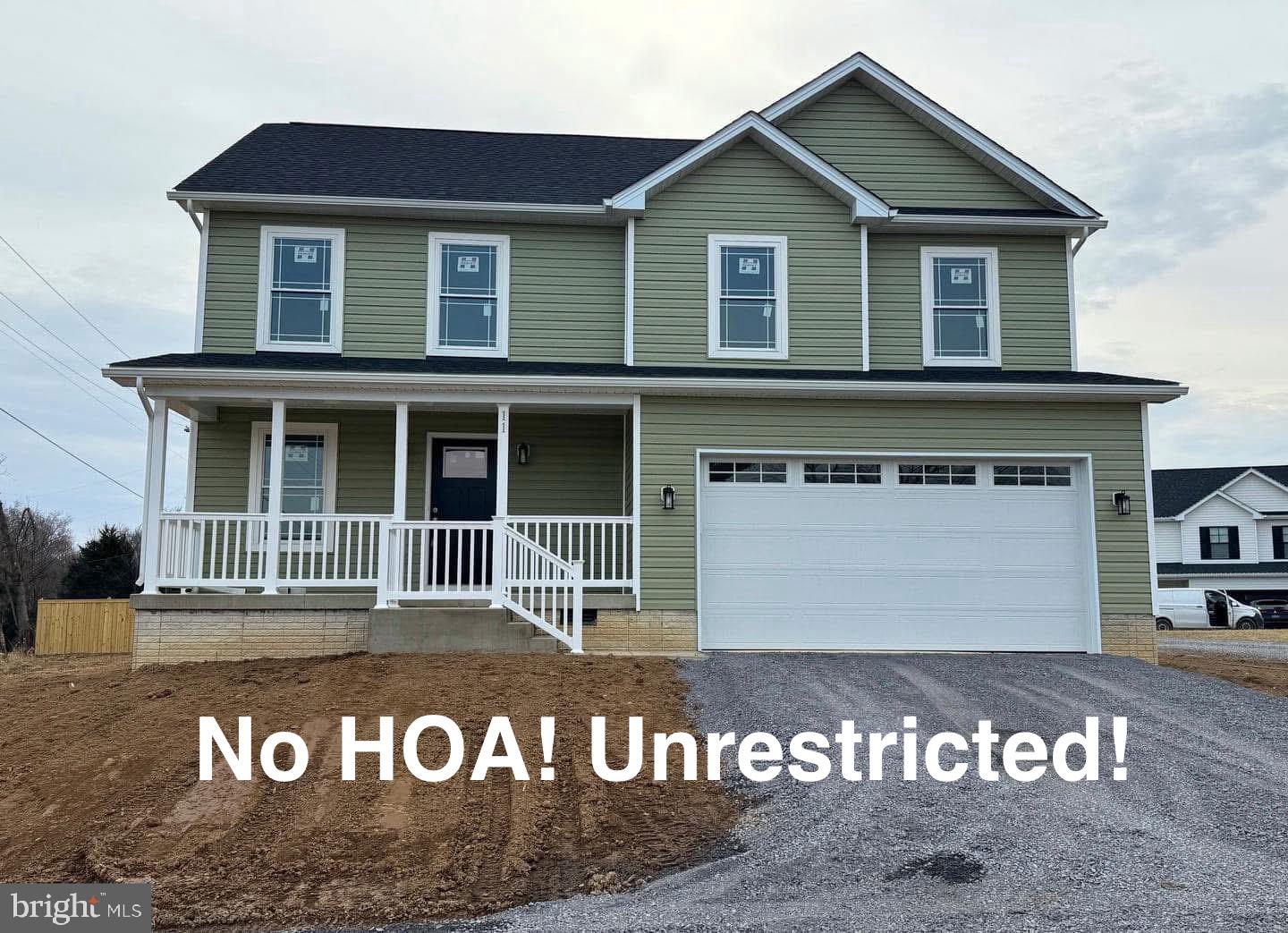 NO HOA! UNRESTRICTED! Don’t miss this opportunity to own this Brand New home sitting on 0.25 acres of land. This beauty is finished and is ready for you! 4 Bedrooms, 2 1/2 baths, open kitchen with stainless steel appliances, granite countertops and island, large living rm, Luxurious Primary Suite with an en suite bathroom. Primary bedroom offers tray ceiling and lvp flooring, primary bath offers large shower, double vanity sinks, and large walk-in closet  The laundry room is located on bedroom level with utility sink. This home also offers dual heating and air, LVP flooring thru entire home and huge front porch. Call today this home will not last