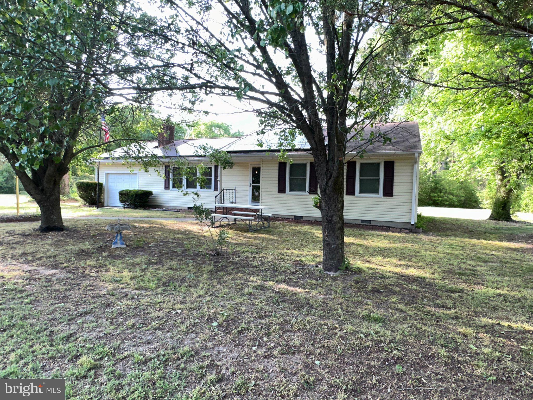 Great opportunity to purchase a home with two additional lots. This charming single-family home sits on a 0.34-acre lot in a quiet rural setting just outside Pocomoke City. Built in 1968, the home offers 1,236 square feet of living space with a simple, functional layout. Features include a fireplace, attached garage, and a spacious yard with plenty of room for outdoor use.
The property presents a great opportunity for investors, renovation buyers, or those seeking a quiet Eastern Shore retreat. With its manageable size and country location, it could serve as a primary residence, rental, or weekend getaway.
