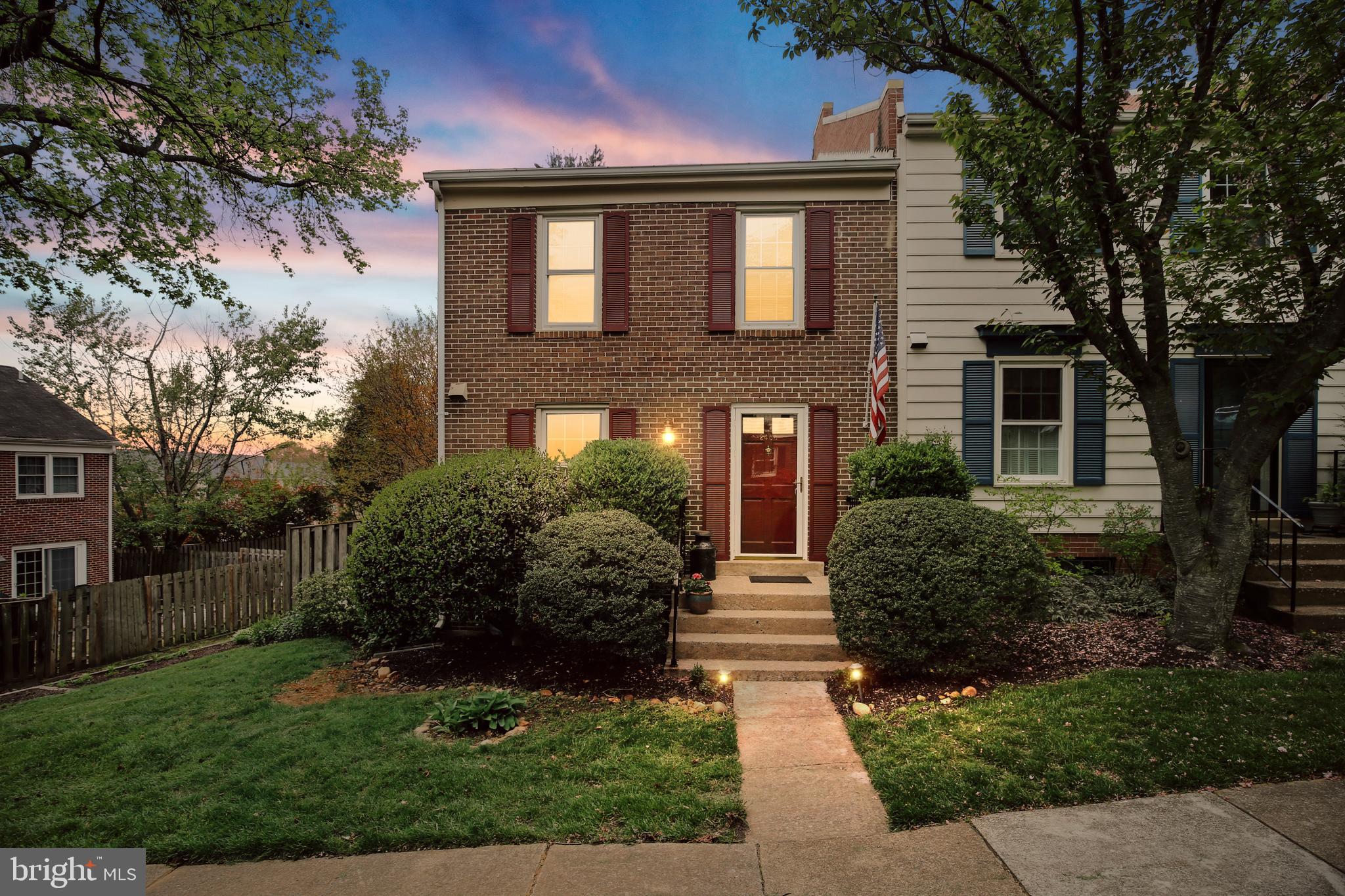 PLEASE HAVE ALL OFFERS SUBMITTED BY 6 PM MONDAY 4/27/20  !!!!    A Spacious Light Filled End Unit Townhouse; A well maintained 3 Bed, 2.5 Bath townhouse with a lush backyard sanctuary in a great location close to all that you need.  This townhouse community is nestled  in a quiet corner of Hybla Valley, in close proximity to the Huntington Metro, 495, and historic Old Town Alexandria.  A bright Living room that is just a few steps down from your dining area.  Fabulous Built-In Bookcases that surround a wood burning fireplace. Plenty of storage with adjustable closets and a pull down attic, for all of your hobbies and activities.  Come home and peacefully unwind in your backyard of flowering plants and trees with your own water fountain pond.  A great location for commuters and close to all of your shopping needs. This a home is a great value in a great location, hurry and on't miss out.