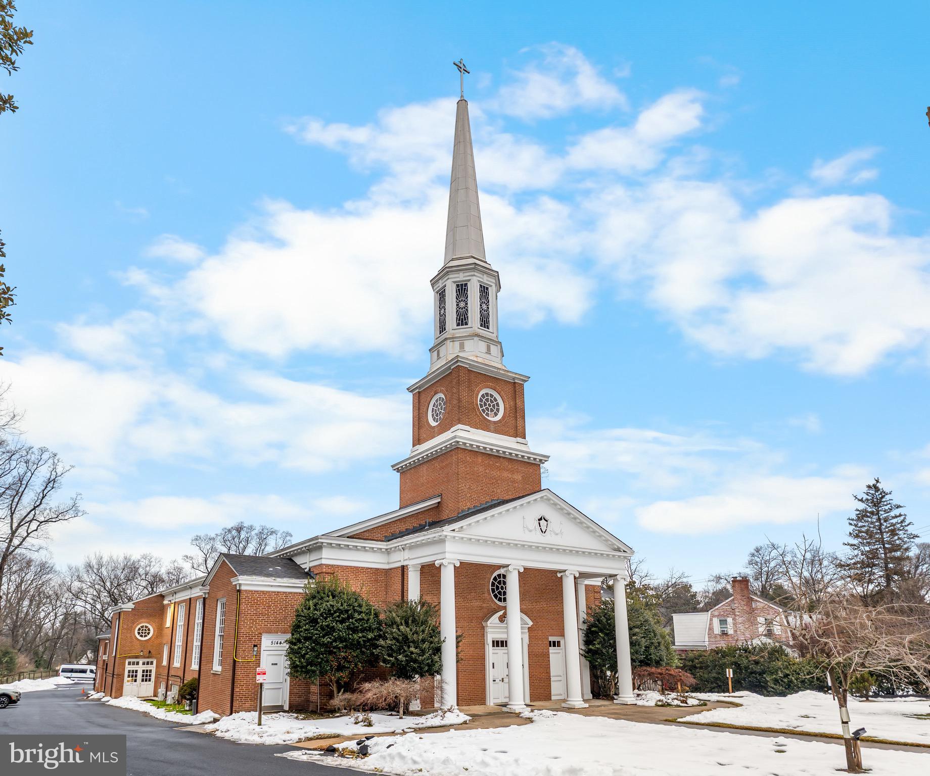 Rare chance to acquire a premier institutional church property located along one of the most prestigious and historically significant corridors of the Washington, D.C. metropolitan region. The property at 5144 Massachusetts Avenue offers an extraordinary combination of architectural presence, scale, visibility, parking, functionality, and location—features that are increasingly scarce among institutional assets in Bethesda or Northwest Washington. The property generates a total of $14,000/monthly revenue. T-Mobile and Verizon pays $7,000/monthly for cell equipment at the property and Montessori school which is currently month to month pays $7,000/monthly, the school is ready to renew the lease with new ownership.

     Suitable for local, national, or international users, the property’s physical characteristics and strategic location make it ideal for religious institutions, private and international schools, diplomatic missions, nonprofits, foundations, and organizations seeking proximity to both affluent residential communities and influential global institutions.

he Washington, D.C. metropolitan area is a globally influential region anchored by government, international policy, medical research, nonprofit leadership, consulting, defense, and professional services. With nearly unmatched economic resilience, the D.C. area consistently performs above national averages during both economic expansions and contractions.