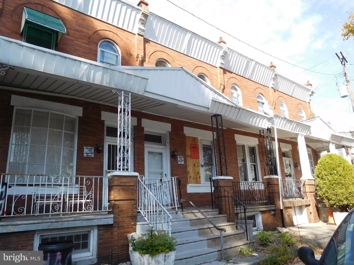 Large porch front 4  bedroom and one and half bath house that needs rehab . off All offers will be presented, $2,500 certified deposit and proof of funds will be required. AS IS Addendum and buyer will be responsible for u/o.Property has been cleans out and we previously use as a rental property Cash , FHA 203K or hard money financing only. All offers will be presented.