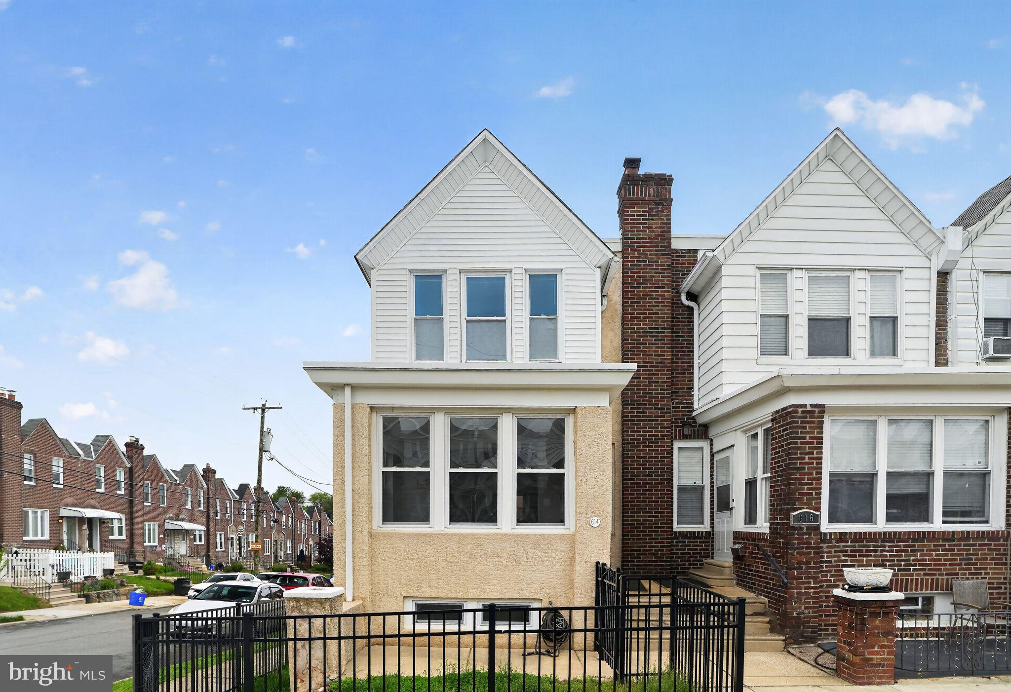 ***PRICE IMPROVEMENT!!***  Welcome to Roxborough and step into this move-in ready two-story brick end of the row home with an open first-floor layout, featuring modern laminate vinyl plank floors. The living room, dining room, and kitchen are designed to let in ample natural light, creating a bright and airy space from its side windows.  

Experience the Comfort and Convenience of this wonderful home. Located at the intersection with Jannette Street, the home offers a sense of openness in a tight-knit neighborhood. The kitchen has been updated with plenty of storage, along with several newer appliances, a garbage disposal, a built-in microwave over the stove, and a dishwasher.  Just off the kitchen there is a 1st floor half bathroom.

The Spacious Living Areas provide ample room to grow.  The first floor provides a welcoming sun parlor along with a spacious living & dining rooms.  The second floor includes a full updated bathroom and three bedrooms with built-in closets. The basement offers additional space for clean & dry storage or can be converted into a bonus living area, complete with laundry facilities and a newer hot water heater.  Possibilities to transform this home’s blank canvas are endless for the new owner.

Significant upgrades have been recently made in the home.  Rewiring the entire electrical system throughout the home, adding new ceiling fans, updated lighting in the basement, new front doors, installation of fencing surrounding the property, roof recoating in 2025 and a fresh coat of paint throughout are some of the many updates completed to the home.  The basement, with matching laundry appliances, is ready for storage or a workspace which includes another half bathroom in the laundry area. 

Why this home is in your Prime Location.  This home is within the Cook-Wissahickon School catchment (Grades K thru 8) and is centrally located, with easy access to local amenities, public transportation (9, 27 & 32 bus routes along with nearby regional rail service too), and local access to the Philadelphia’s Fairmount Park system. The detached 1-car garage and well-maintained yard add to the appeal, making this home a must-see. 

Schedule your visit soon, as this gem is sure to attract attention quickly.