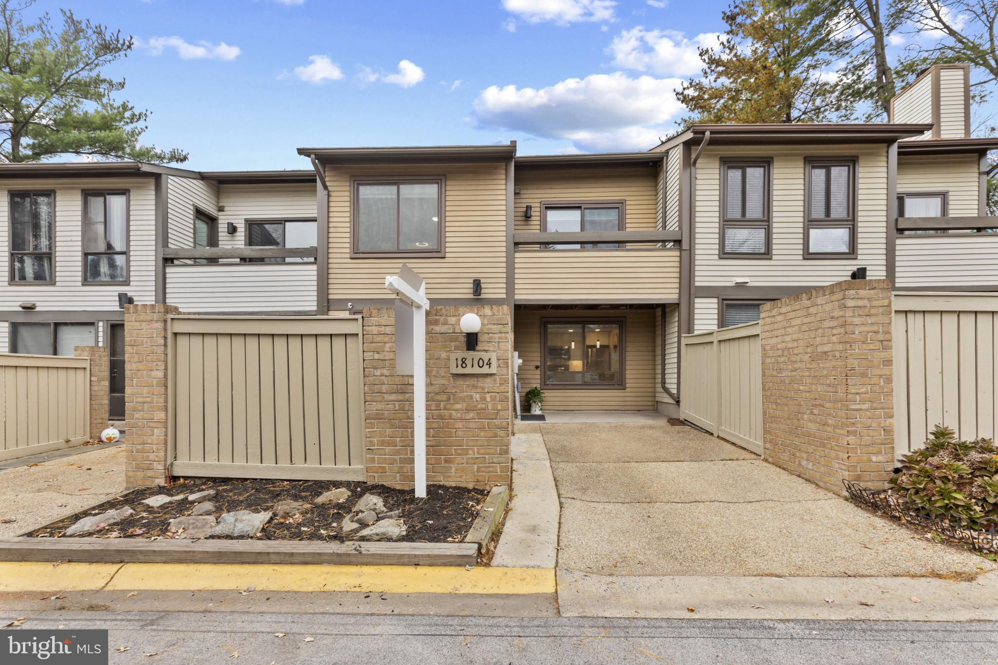 Welcome to 18104 Kilrush Court, located in the heart of Montgomery Village. Huge Price Adjustment! Don't miss the opportunity to own this stunning property filled with incredible updates & energy-efficient features that deliver a lifetime value. This beautiful townhouse offers abundant natural light and has been meticulously renovated from top to bottom with attention to detail. Step into a bright main level with recessed lighting throughout. The stunning kitchen boasts modern white cabinetry with ample storage, an island with cabinets on both sides, high-end quartz countertops, stainless steel appliances, a sleek flat-top range/oven, and a pantry with a custom shelf organizer. Two spacious bedrooms and 2.5 baths. The master bedroom features access to the balcony, a ceiling fan, and his-and-her closets with custom organizers for additional storage. The second bedroom features a walk-in closet with tons of storage space. Durable luxury vinyl flooring extends throughout the main and upper levels, complemented by a beautiful wood staircase and elegant ceramic tile in the bathrooms. The upgraded hallway bathroom includes a luxurious jacuzzi bathtub. All windows and the sliding door have been replaced with high-quality Thompson Creek products, complete with a transferable 30-year warranty. Additional upgrades include new gutters, a modern HVAC system, and an energy-efficient water heater. The spacious attic has been partially finished with plywood flooring, adjustable shelving, and additional lighting, creating a highly functional storage space that offers abundant potential for a future bedroom, office, or entertainment area. Community amenities include pools, parks, pickleball, basketball, and tennis courts, a ballfield & tot lots. Conveniently located near shopping, restaurants, bus, and major commuting routes & schools. Don't miss the opportunity to own this exceptional home!