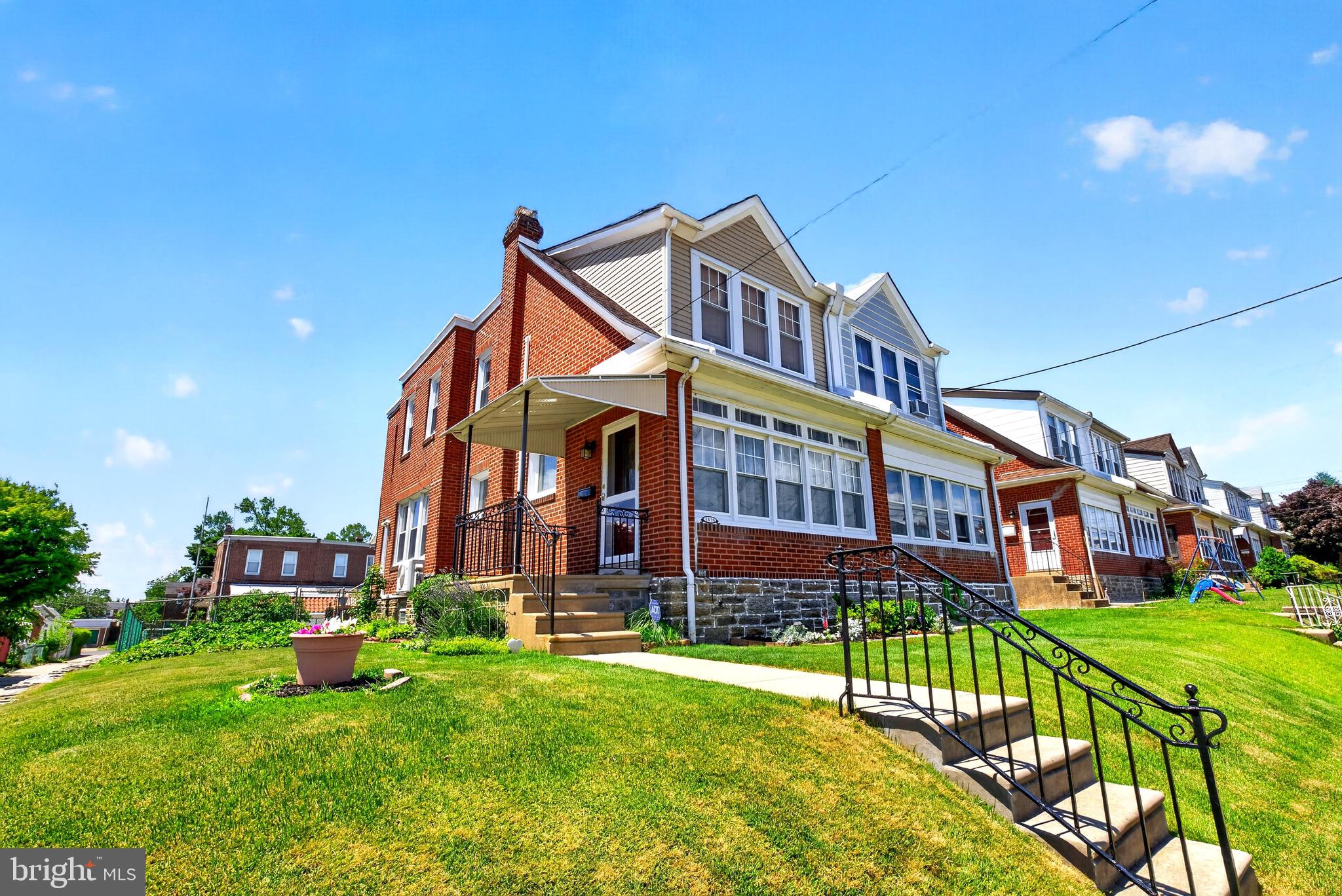 My Charming character with attention to detail describes this lovely full two-story twin home. Entering through the living room you are greeted by beautiful Hardwood floors with wood inlay, large picture window, and gas fireplace. Formal dining room with New mini split installed approximately (2022)also the same beautiful Hardwood flooring continue into the  dining room, stairway, upstairs landing , and three bedrooms. The kitchen has been completely remodeled with the classic swinging door granite countertop and ceiling fan. The kitchen exits to a covered porch, overlooking the rear and side yards.  Great for enjoying your morning coffee, a cool afternoon, iced tea or just watching the family enjoy outdoor living. Second level offers main bedroom with the second new mini split installed the approximately (2022). two closets, one cedar  and a ceiling fan. The main hall bath has been completely remodeled down to the studs with new everything. Two additional nice size bedrooms, equipped with ceiling fans, and linen closet complete this level.
The basement is full-size with a finish rec room. Great for watching the game or your next favorite family streaming series. The front of the basement is a large port storage area. Including laundry area with washer and dryer heater area with new high-efficiency heater installed approximately (2020). This home has been loved and care for throughout the years. Some extras include, new roof shingles (2021). Main roof coated (2024)new front and storm doors (2024. New front and rear awnings (2022).  Two refrigerators as shown and washer and dryer. If this is not enough also includes a one year home warranty for extra piece of mine .This home is truly a rare find. Don’t wait. Call your Realtor today