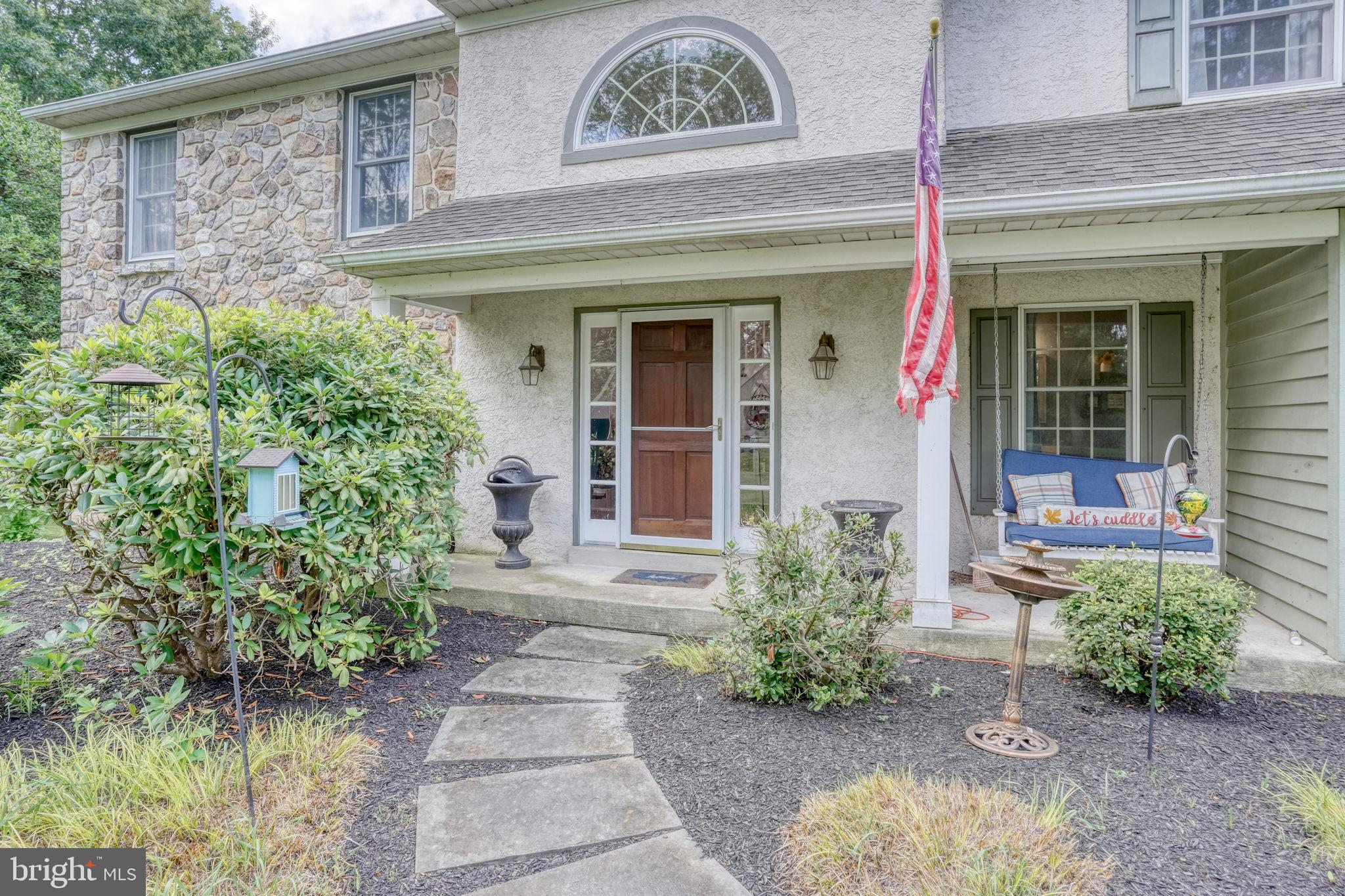 Welcome home to this spacious 4-bedroom, 2.5 bath colonial nestled on a peaceful 2-acre lot in AVON GROVE school district. Offering generously sized rooms throughout, this home features a large living room, formal dining room, and an inviting family room with a cozy wood-burning fireplace. The eat-in kitchen includes a pantry and plenty of space for everyday dining. Convenience abound with a main-floor laundry room and an oversized attached garage. The expansive unfinished walkout basement provides endless possibilities for future living space, a workshop, or extra storage. Relax and enjoy the tranquil surroundings from the welcoming front porch or entertain guests on the rear deck. If you are looking for space, comfort and a serene setting this property could be your new home.