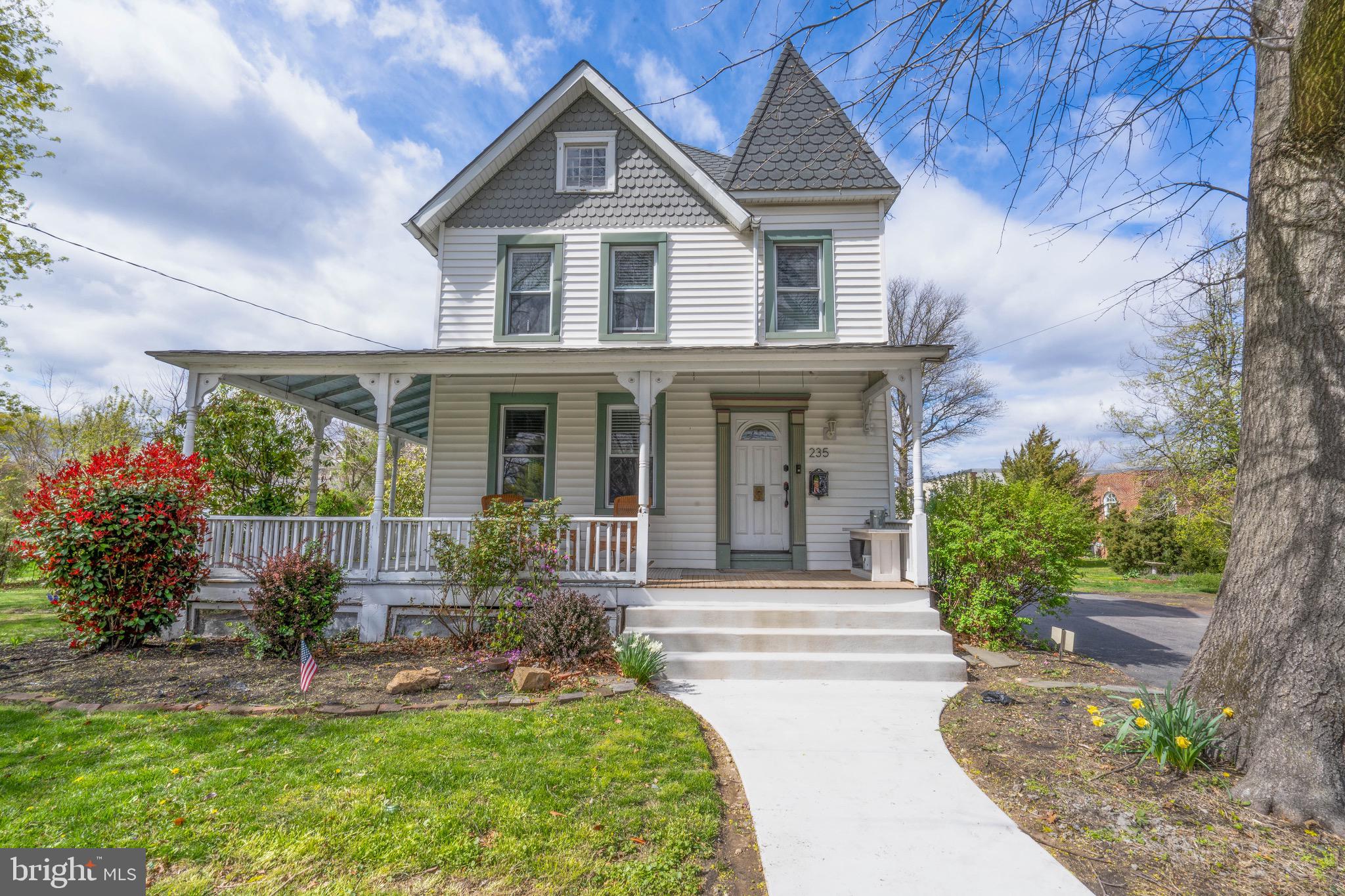 Offer accepted- open house canceled!
Welcome home to a beautiful Victorian style home in charming Langhorne Borough in award winning Neshaminy School District. A perfect blend of modern living and charm, this home has all the upgrades you're looking for without sacrificing its original character.  Inside, you'll love entertaining loved ones in the recently remodeled main floor. A completely expanded gourmet kitchen boasts extra storage space, upgraded appliances including double KitchenAid ovens, and an expansive island that will truly be the heart of the home. The large living room flows seamlessly between the kitchen and dining room space, with plenty of room for everyone.  A cubby room off the kitchen provides extra storage space and a there is a recently added and fully renovated full bathroom. Laundry is conveniently located on the main floor as well.  Upstairs, there are three good sized bedrooms, all with loads of natural light pouring in. Beautiful hardwood floors upstairs add warmth and character. A second full bathroom upstairs has been stylishly updated but still boasts a claw foot tub. And the finished third floor provides a bonus room space- current owners use it as a combined play room and home office. Two closets on this level provide plenty of extra storage.  This home has clean and efficient natural gas for heating, and two zones for central air, making the home more energy efficient and comfortable year round.  With a tankless on demand hot water heater and an additional reserve tank, you'll never run out of hot water! The large yard is perfect for gardening or gathering- whatever you like, and a sizable detached garage/shed is perfect for storage. The wraparound porch with newly restored front stairs is the perfect place to enjoy all that Langhorne Borough has to offer throughout the year, from the Memorial Day Parade, to the Summer Concert Series, to Dickens Night. Close to Mayor's Park and playground, and a  quick walk will take you to a coffee house (that serves wonderful pancakes), an arcade for the kids and the kids at heart, pizza and sandwich shops, salons, and many other local businesses that give Langhorne Borough its unique charm. Also conveniently access major transportation routes, making commuting to Philadelphia, New York, and even Washington DC a breeze. Come fall in love with this home in Langhorne Borough today!
