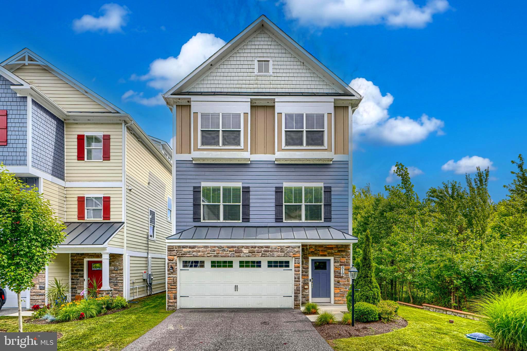Luxury Waterfront Living with Private Deeded Boat Slip in the exclusive gated community of Waters Edge at Seneca Creek! This former model home is just a few years old and loaded with upgrades, premium finishes, and breathtaking water views from nearly every level. This elegant 4-bedroom, 4-bath home offers over four levels of thoughtfully designed living space. The entry level welcomes you with custom built-ins, ceramic flooring,  a spacious two-car garage, abundant storage, and a workshop area with walkout access to the yard. The main living level features an open-concept design with hardwood floors, abundant natural light, and spectacular water views. The gourmet kitchen is appointed with granite countertops, stainless steel Energy Star appliances, a gas range, oversized center island, breakfast area, and 42-inch white shaker cabinetry. Step outside to the expansive 26' x 14' composite deck overlooking Seneca Creek—perfect for entertaining or simply enjoying the stunning water views and natural surroundings. Upstairs, the luxurious primary suite includes a private sitting area with water views and a spa-inspired bath. Two additional generously sized bedrooms, a full bath, and conveniently located laundry complete this level. The top-floor loft provides exceptional flexibility as a bedroom, family room, home office, fitness space, or guest retreat. Complete with a wet bar, half bath, and access to a stunning 16' x 12' rooftop deck, this level offers some of the home's most spectacular waterfront views. Boating enthusiasts will appreciate deeded ownership of Slip #2 at the maintenance free community pier. Improvements include four additional pilings creating 2 slips- one with a 15,000-pound Magnum boat lift, and electrical service for both wet and dry dock capabilities, providing direct access to Seneca Creek and the Chesapeake Bay. Never mow another lawn or pull another weed as your HOA takes care of landscaping and lawn maintenance as well as upkeep of the community's private dock and beach area. Rarely does a home combine luxury finishes, panoramic water views, private boating access, and low-maintenance living so seamlessly. Move-in ready and truly one of the area’s premier waterfront offerings.