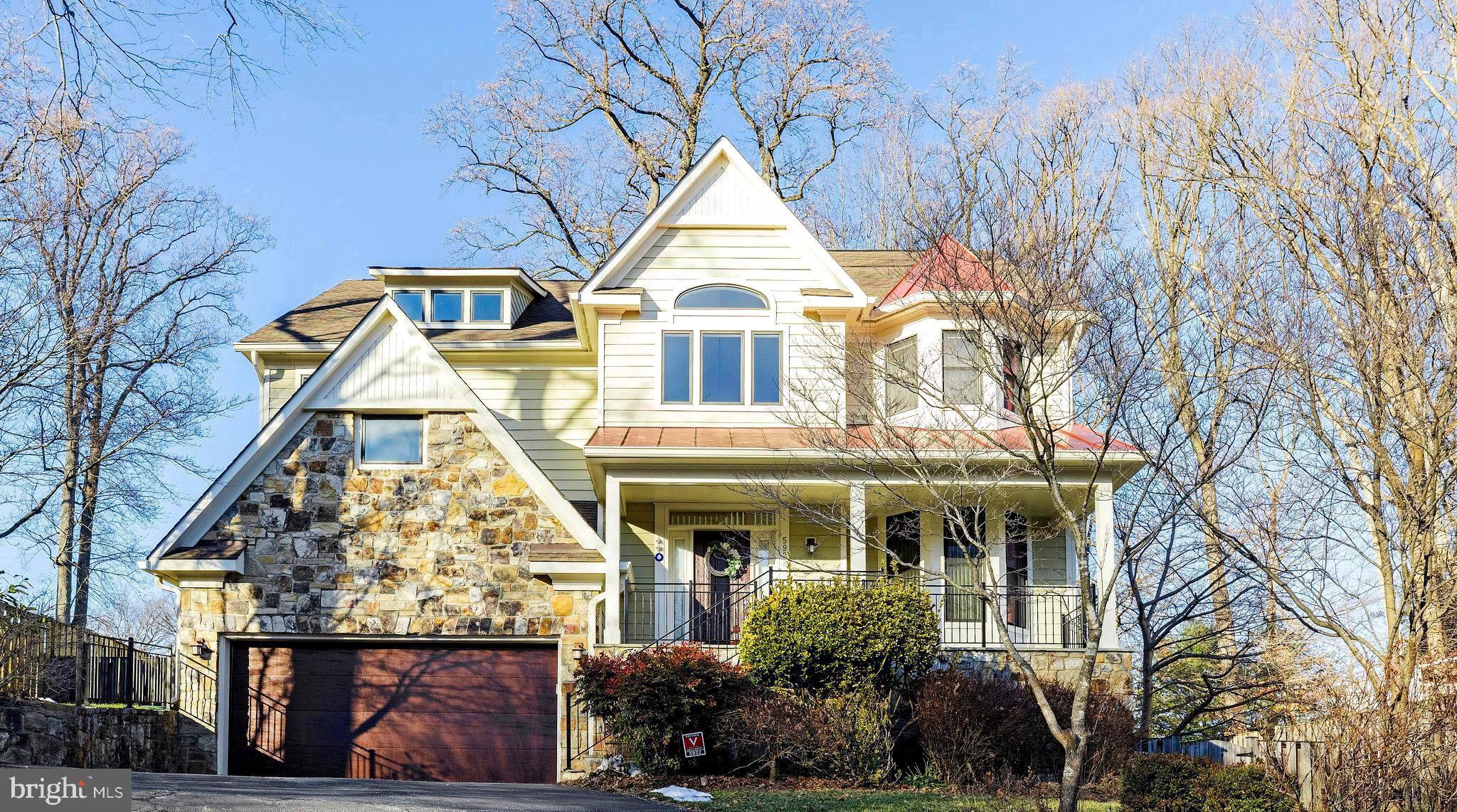 Welcome to Chesterbrook Woods community, with this unique, custom built home that offers peace and privacy in the heart of McLean!  An impeccable, dreamy colonial settled on a quarter acre lot with  5,500 sqft living space, this house checks all the boxes of modern living for family, entertainment, home office and more.  The impressive foyer with vaulted ceilings welcomes you to a bright main level full of natural light, past the dedicated office (or music room), towards an open floor plan, spacious living area of dining, living, family rooms off of kitchen - complete with breakfast room… onto the brick patio.  The kitchen with granite countertops has ample cabinets, and a pantry easily accessible from mud-room/garage entrance.  Upper level is thoughtfully designed around landing open to below.  Primary suite offers an expansive bedroom with both tray and vaulted ceilings above large windows that brighten up the area with natural light, a huge walk-in closet with custom shelving, primary bathroom with yet two more closets!  Spacious Bedrooms #2 and $3 share a Jack & Jill,  and  #4 has en-suite bath.  Lower level is perfect for recreation and entertainment, again with plenty of windows for natural light, and glass sliding door to walk up to the backyard.  Bedroom #5 on this level also comes with a sizable walk-in closet and a full bath.  The unique design of this wonderful home provides multi-generational storage space:  closets, huge storage area beneath utility room, and an attic above garage.   The level backyard is fully fenced in, and is ideal for entertainment in your own privacy.  Close to all McLean has to offer.