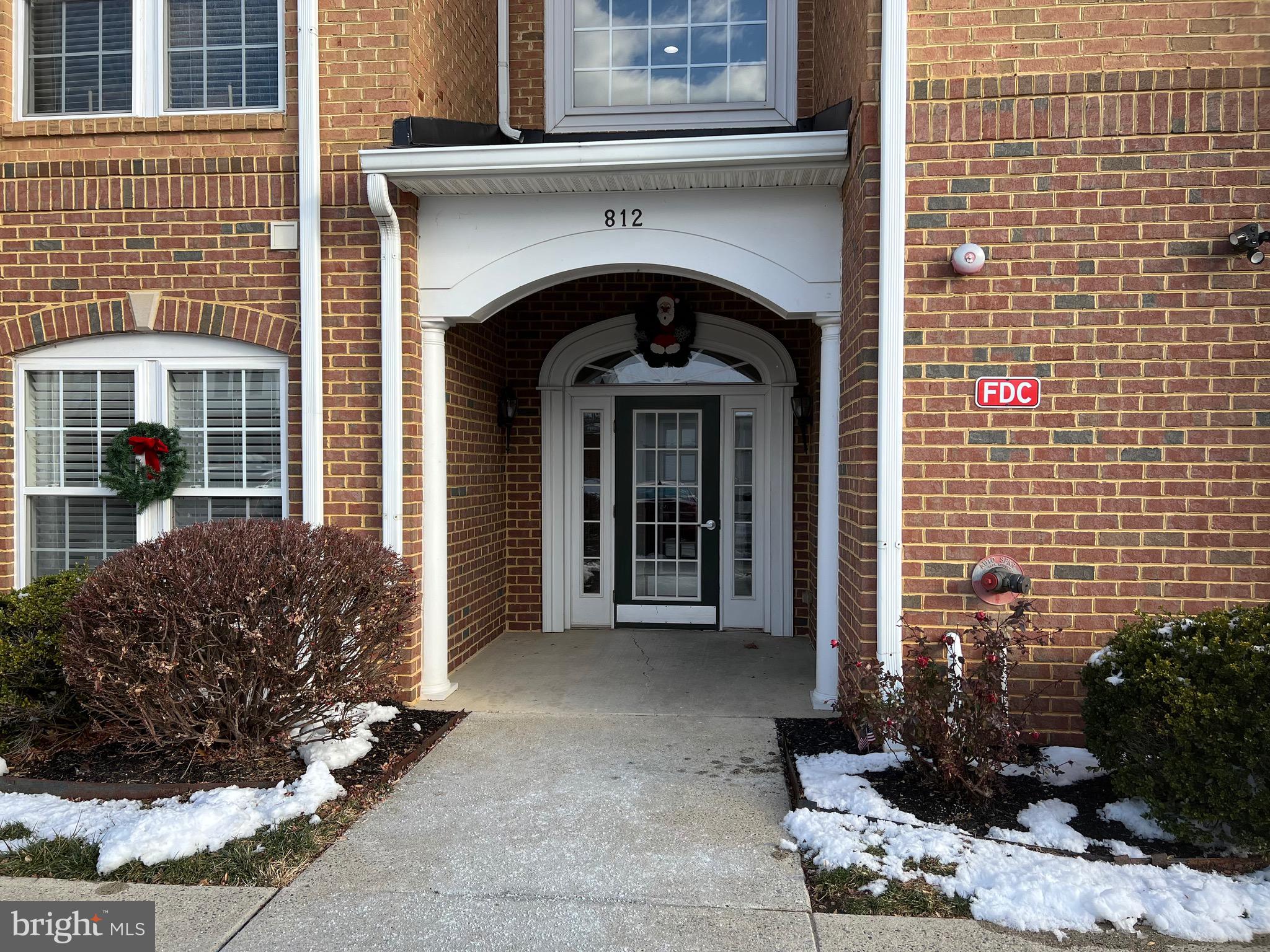 Pet Friendly ,Two oversized tile baths with linen closets. Living and Dining combo. Stone raised hearth gas fireplace , primary suite with sitting room, huge walk in closet, jetted tub and shower combo. Updated gas HVAC. Balcony overlooking woods. 9 ft ceilings. Lots of storage. Maple kitchen with 42in cabinets and Corian counters. Tile foyer and entry way. Crown moldings. Earth tone carpet and paint. Ceramic tile in kitchen and breakfast room. Convenient to I95 and Ripken stadium. Move in ready. 2nd floor F unit with elevator access.