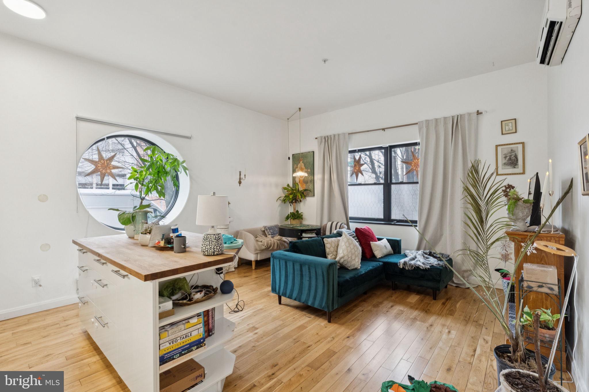 Discover this delightful 2-bedroom, 1-bathroom condo at 2101 Kimball Street in the heart of Philadelphia's sought-after Graduate Hospital neighborhood (19146). Perfectly blending modern updates with character, this home offers comfortable living in a vibrant, walkable South Philly location.
Step inside to an inviting open layout featuring a standout circular window that floods the space with natural light and adds a unique architectural flair. The kitchen shines with a stylish butcher block countertop — ideal for meal prep and entertaining — while built-in shelves provide smart, seamless storage throughout. The bedrooms are generously sized, and one opens directly to your private outdoor space — a rare and relaxing retreat for morning coffee, evening unwinding, or urban gardening.
Location is everything here: You're just minutes from Center City via quick drives, bike rides, or SEPTA options. Nearby public transportation includes convenient bus routes along Washington Avenue (e.g., easy access to Broad Street Line subway stations like Lombard-South) and multiple SEPTA bus lines for seamless commutes to work, shopping, or the historic sites downtown.
The surrounding Point Breeze/Grad Hospital area is buzzing with popular local favorites — grab craft beers and pub fare at American Sardine Bar, enjoy Indonesian or Vietnamese flavors at spots like Hardena or nearby cafes, savor brunch at On Point or The Tasty Toast, or indulge in tacos and more at emerging eateries along Point Breeze Avenue. Half of a block from Aldi and a block from CVS. From trendy coffee shops to diverse dining, everything you need is steps away.
This condo combines thoughtful design details with unbeatable accessibility — don't miss your chance to call this special spot home!