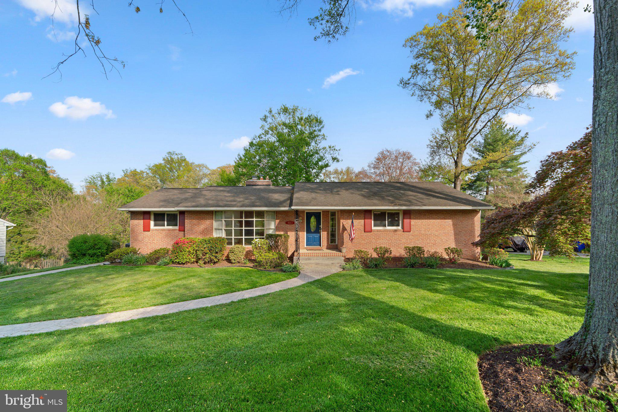 Experience timeless elegance and modern comfort in this beautifully updated mid-century rancher, ideally located in the HIGHLY sought-after Dunloggin community of Ellicott City. Perfectly positioned on an expansive 0.83-acre lot, this home offers privacy, space, and luxury in equal measure—complete with a resort-style pool, lush landscaping (please look at the picture of the list of flowers planted on this property), and a gracious circular wrap-around driveway that welcomes you home. 

Step inside to a sun-drenched main level featuring rich hardwood floors, 3 spacious bedrooms, and 2 fully renovated full baths. The heart of the home is the gourmet kitchen, fully equipped with premium stainless steel appliances, electric cooktop with downdraft ventilation and ample cabinetry for storage. The adjacent dining and living areas are warm and inviting, highlighted by a cozy gas fireplace and stunning views of the expansive backyard/pool. The shed on the property has electricity and is perfect for your yard tools etc.

Step out onto the elevated deck which offers breathtaking views of the pool and expansive yard below — equipped with smart lighting and an outdoor swivel mounted smart TV perfect for entertaining or unwinding— Whether you're hosting summer gatherings or enjoying a quiet evening under the stars, this outdoor space is truly a showstopper.

The finished walkout basement offers exceptional versatility with a 4th bedroom, half bath, and a large open area ideal for a media room, gym, or game room. A dedicated laundry area and direct access to the backyard and pool make the space both functional and inviting. House also has INVISIBLE FENCE installed around the perimeter. 

Additional features include a 2-car garage with electric car charger, gas line at the pool for future heating or grilling, and plenty of storage throughout. Located minutes from top-rated schools, charming downtown Ellicott City, and major commuter routes, this home perfectly blends classic charm with today’s modern lifestyle. HVAC (2011), Roof (2010), Hot water heater (2019) - NO HOA !!!!

A rare opportunity to own a refined rancher in one of Howard County’s most prestigious neighborhoods—schedule your private tour today before its gone. House is being sold "as is"