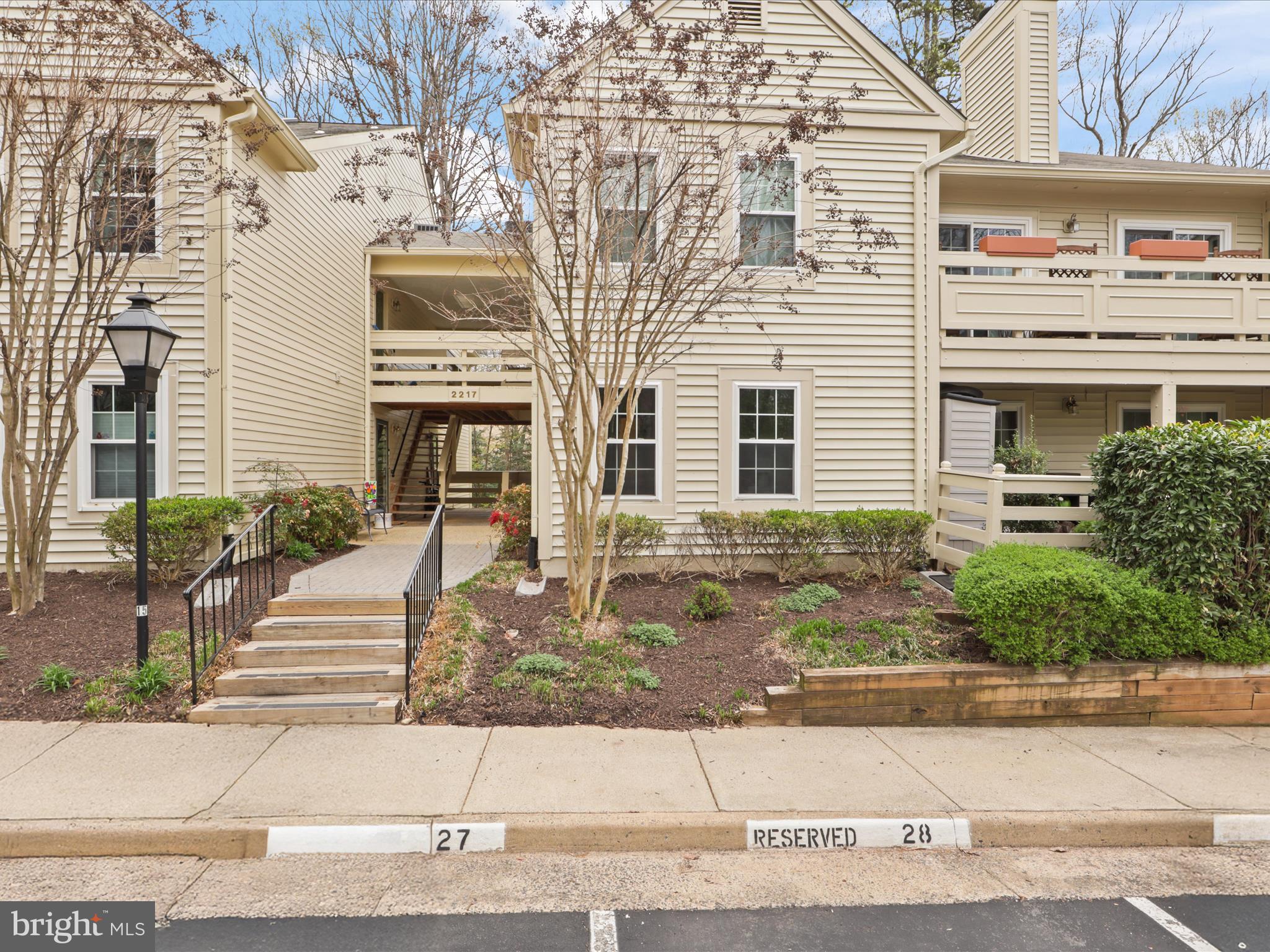 ✨ Spacious & Updated 2BR/2BA Condo in Desirable Bristol House! 1,100+ sq ft!  ✨
Welcome to this stunning updated 2-bedroom, 2-bathroom condo in the sought-after Bristol House community! Step inside to find a warm and inviting entryway featuring ceramic tile, a convenient storage/coat closet, and a utility room with an in-unit washer & dryer. 
<br> <br>
The secondary bedroom—complete with an attached bath—is tucked away to the right, providing privacy for guests or a home office setup. As you move through the home, you’ll be greeted by beautiful hardwood flooring, a bright and open dining area, stylish kitchen, and an expansive living room featuring a wood-burning fireplace, built-in shelving, and a sliding glass door leading to your private patio—a perfect space to unwind! 
<br> <br>
The primary suite offers an ensuite bath, ample storage, and direct patio access through another set of sliding doors. Storage won’t be an issue here—with an added linen closet and extra bedroom closet.
<br> <br>
In addition to the added linen closet and bedroom closet, the updates in the last 5 years: New lighting throughout, ceiling fans, the addition of a kitchen pantry, extended & repainted cabinets in the kitchen, and newer appliances - fridge, stove, microwave.  Additional updates a little over 5 years ago: wood flooring, primary bathroom updates, granite kitchen countertops, newer energy efficient windows and sliding glass doors, & front glass panel storm door. 
<br> <br>
Located just minutes from schools, shopping plazas, grocery stores, and restaurants, this home offers both convenience and tranquility.
<br> <br>
Reston Association amenities include golf courses, 55 miles of paved pathways, 54 pickleball and/or tennis courts, ballfields, playgrounds, picnic areas, garden plots, boating, paddleboarding, fishing, four lakes, seven parks, 15 community pools, two Metro stations, and endless shopping and dining opportunities! Reston also has rental facilities for meetings/gatherings and a variety of education and recreation programs. 
Park in any of the parking spaces marked "Reserved Bristol House."
