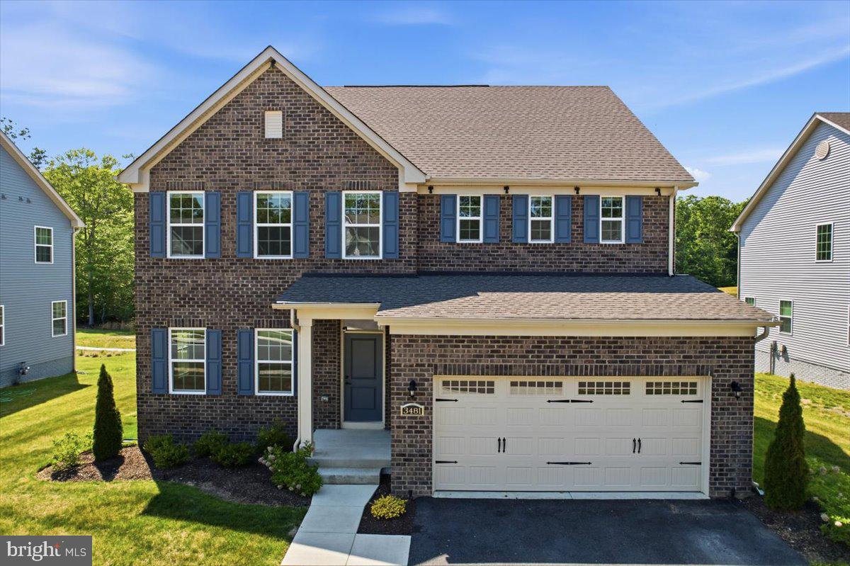 The Lehigh, located in the desirable Brentwood community, was built in 2024 and offers 3 fully finished levels with approximately 4,641 square feet of living space. This stunning single-family colonial features 6 spacious bedrooms and 4 full bathrooms, combining modern style, comfort, and functionality with an open-concept floor plan perfect for everyday living and entertaining. The main level showcases a spacious family room with gas fireplace flowing seamlessly into the gourmet kitchen featuring a large center island, quartz countertops, 42-inch cabinets, and abundant natural lighting throughout. A separate office/den, flexible living spaces, and LVP flooring throughout the main level add both style and convenience. Step outside to the maintenance-free covered deck, ideal for entertaining, cookouts, and relaxing while overlooking the privacy-fenced backyard with irrigation system. The home also features a two-car front-load garage.

The upper level offers a luxurious primary owner’s suite with a spacious walk-in closet and spa-like bath featuring a soaking tub, separate tiled shower, tile flooring, and double vanity. Three additional generously sized bedrooms with LVP flooring are all pre-wired for future ceiling fans. The hall bath includes a double vanity and tub/shower with tile surround. The fully finished lower level offers a spacious recreation room, additional bedroom, and full bathroom, providing excellent space for guests, entertaining, or multi-generational living. Community amenities include a tot playground, paved walking trails, and picnic pavilion. This beautifully maintained home offers the perfect combination of modern construction, spacious design, elegant finishes, and convenience for those seeking room to grow, work, relax, and entertain. Why wait for new when you can own this.