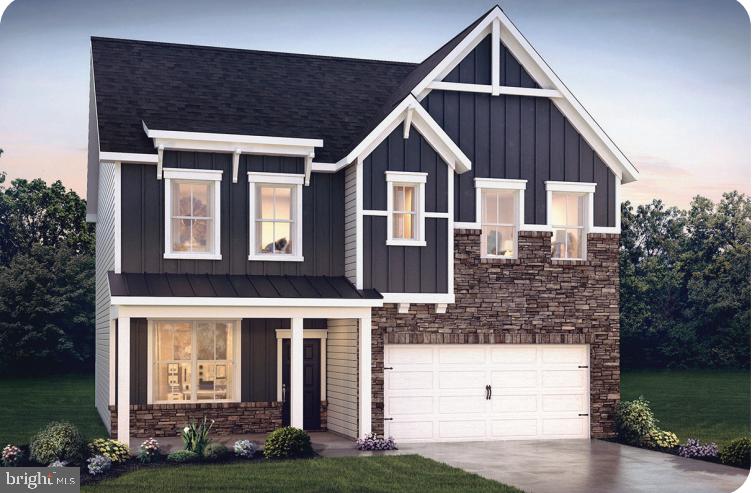 The Penwell by D.R. Horton is a new construction home featuring approx. 2500 square feet of total living space. There are 4 large bedrooms, 2.5 baths, a study/office, 2 car garage, and a FINISHED WALK-OUT BASEMENT!! Enter from the large front porch into the entryway, past the study with French doors, to the open floor plan. The kitchen is well-appointed with beautiful cabinetry, a large pantry, stainless steel appliances, and a built-in island with ample seating space. The bright kitchen overlooks the dining and living areas, with slider doors to the back yard, great for entertaining! Upstairs you will find the sizeable primary en suite, with a large bedroom, a private bathroom featuring double bowl sinks and walk in shower that leads to the large walk in closet. Three additional nice sized bedrooms and the conveniently located laundry room complete the second floor. The  FINISHED  BASEMENT comes  with plumbing rough-in for the future bathroom and a large storage area as well. Photos are representative and not the actual home. The finish colors in this home may be different. Model home will be open Monday thru Saturday 10:00 am to 5:00 pm. and Sunday 11:00 am to 5:00 pm.
Listing Office