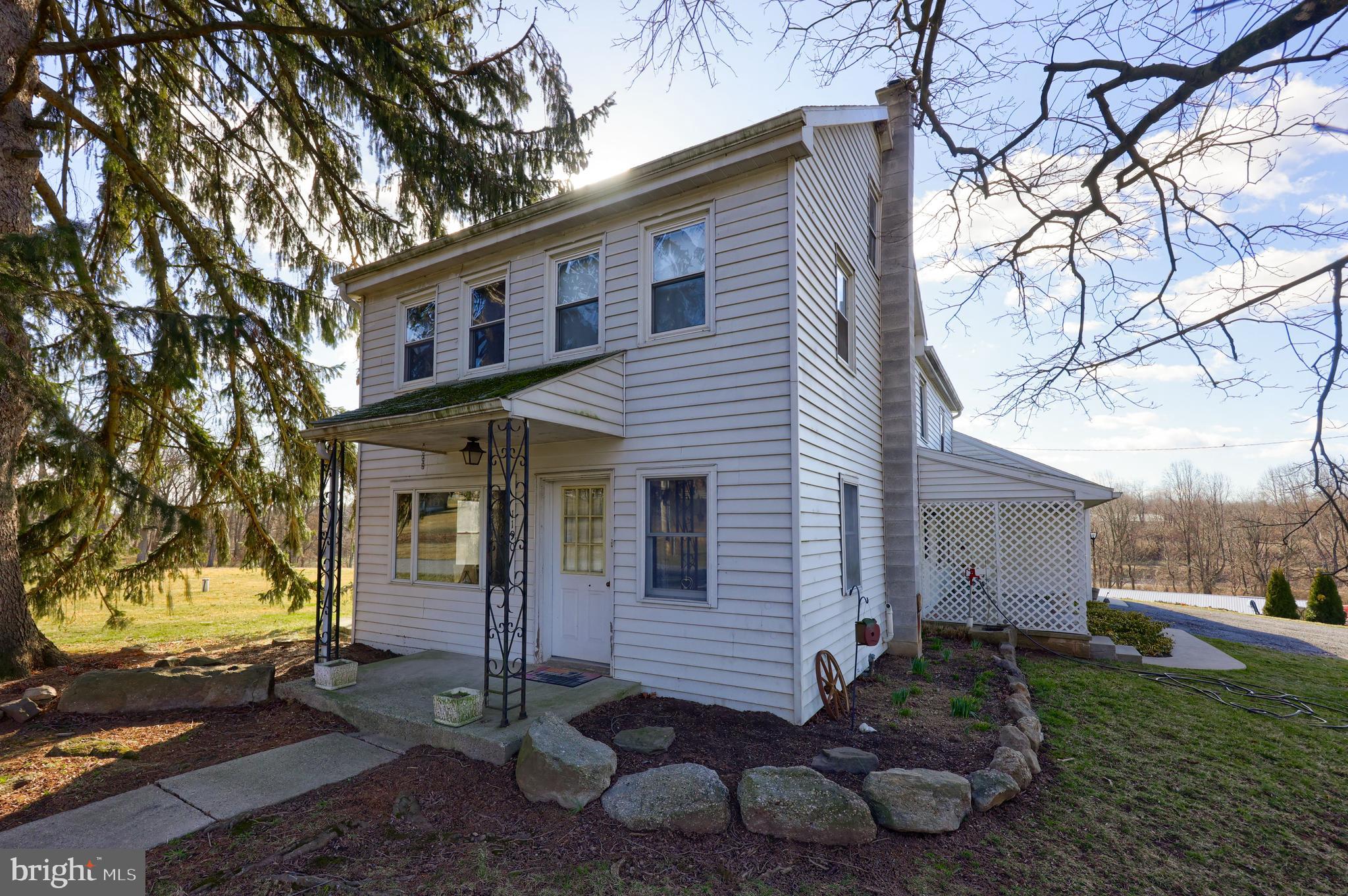 15 Acre Farmette with a 4 bedroom 1 1/2 bath, kitchen, living room , study, 2 car attached garage. Also a 2 car detached 26'x26' garage with a 8' porch and loft new in 2021. Also a 16'x14' 2 story storage building remodeled in 2021. 45'x300' poultry house with 22' x 45 manure storage and a egg cooler. 2 story bank barn, corn crib, lots of pasture area, wooded area, large yard area, poultry house comes with a contract for the birds with freedom ranger hatchery till summer 2025. Seller prefers settlement to be after July 1st, 2024. Easy access to this country property. Onsite well and sewer, don't miss this income producing Farmette.