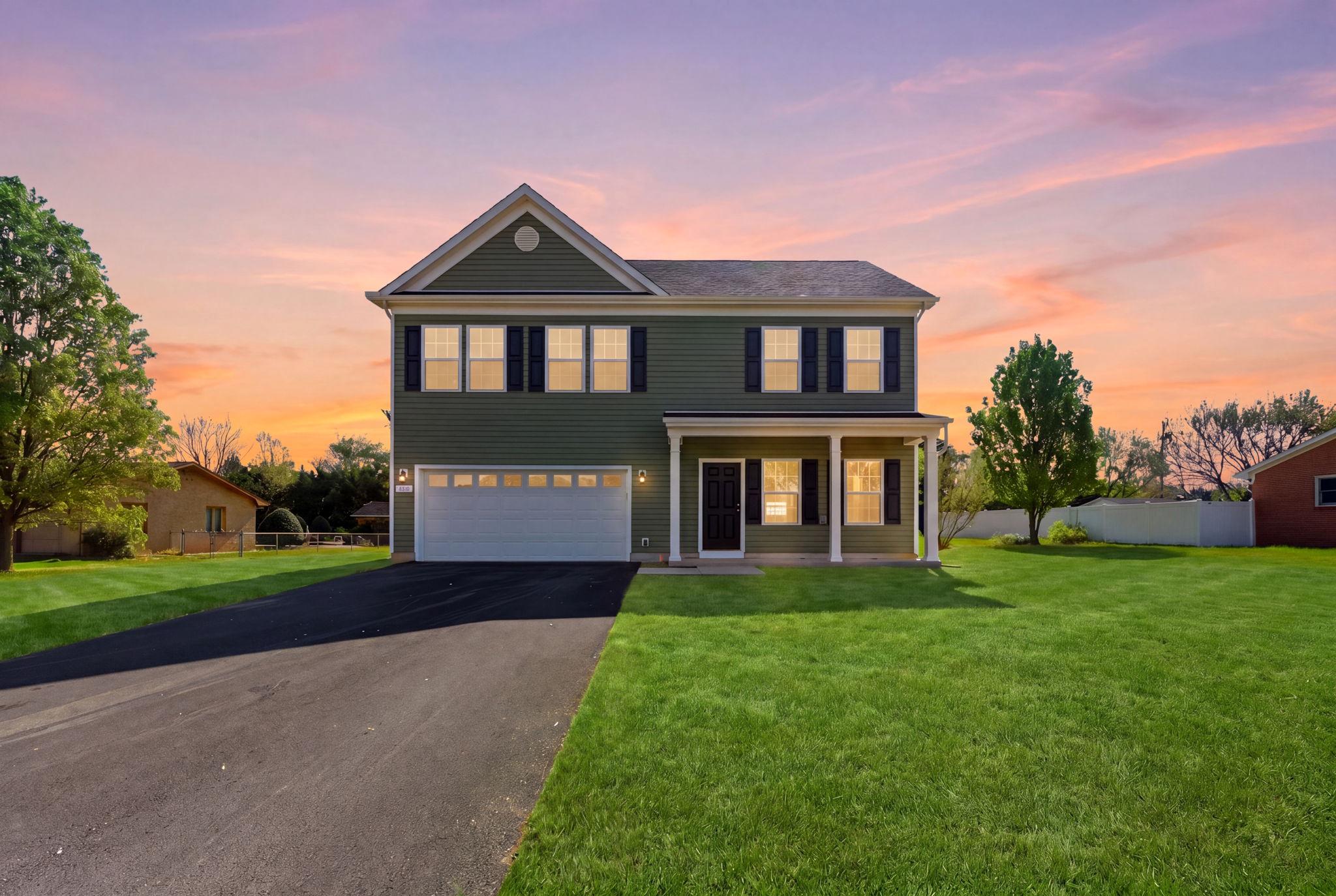 Closing costs assistance with a full price offer. Just reduce to $469,900. Available for quick move in!  This stunning new construction home in the desirable Inwood East subdivision is a perfect blend of modern design and comfort. Completed in 2026, this Colonial-style residence boasts an open floor plan that seamlessly connects the combination dining and living areas, creating an inviting space for gatherings. The heart of the home is the spacious kitchen, featuring an island, pantry, and high-quality appliances including a built-in microwave, dishwasher, and electric oven/range. With four well-appointed bedrooms and two and a half bathrooms, this home offers ample space for relaxation and privacy. The primary bath is a serene retreat, while the upper-floor laundry adds convenience to your daily routine. Enjoy the luxury of various flooring options, including elegant luxury vinyl plank, warm wood, and cozy carpet throughout. Set on a cleared lot in a peaceful cul-de-sac with no thru street, this property ensures a tranquil living experience. The attached two-car garage and asphalt driveway provide easy access and ample parking. The local community is vibrant, with nearby parks and excellent public services enhancing your lifestyle. Commuters will appreciate the convenience of commuter lots and rail stations within five miles. This home is not just a place to live; it's a gateway to a welcoming neighborhood filled with opportunities for connection and enjoyment. Experience the comfort and joy of calling this beautiful property your home.