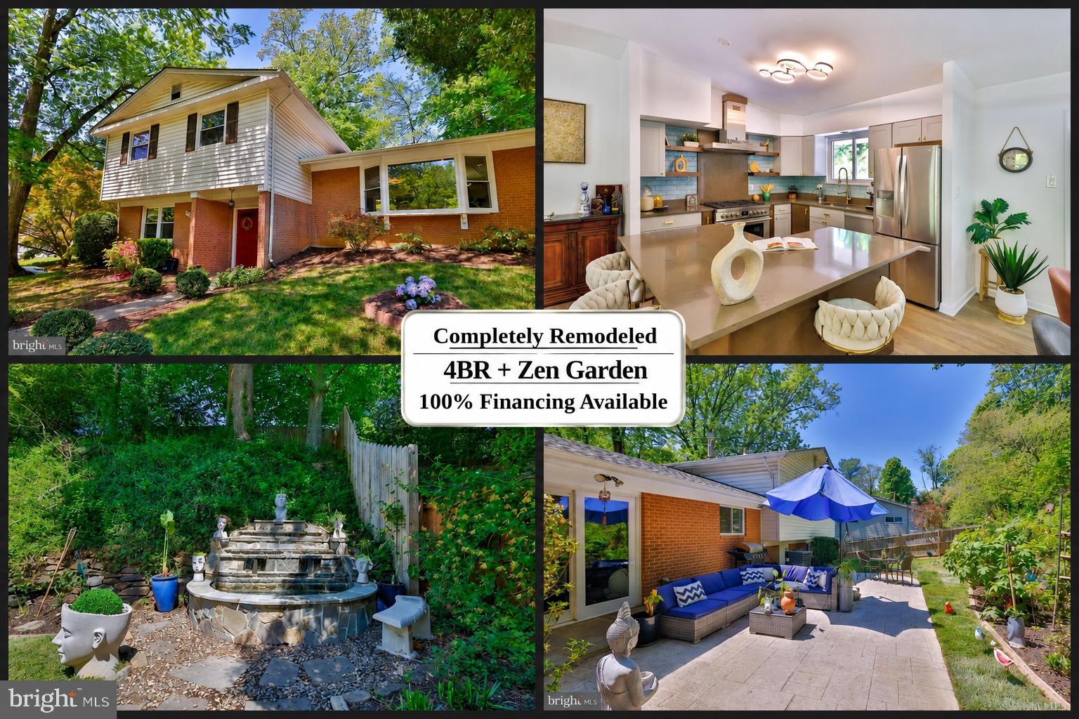 Open house : Sunday 6.26.26 (1-3pm) *** 100% financing available / No Down Payment Loan options / Grants available w this home purchase * * * Welcome to this beautifully updated single-family home tucked away on a quiet cul-de-sac in a desirable Silver Spring neighborhood. Thoughtfully renovated with modern upgrades throughout, this move-in-ready home combines timeless charm with today’s conveniences. Recent improvements include fresh interior painting (2026), fully updated bathrooms (2025), new interior doors (2025), upgraded chimney and fireplace (2025), and a walk-up attic entrance door + new attic insulation (2025). The home also features a renovated kitchen (2023) with premium appliances including a Miele dishwasher, Fulgor stove, Expo hood, and LG refrigerator. Additional major updates include HVAC system (2021), washer and dryer (2024), new fence (2024), updated backyard landscaping and outdoor space (2023), and new windows for enhanced efficiency and natural light.
Step outside to a beautifully designed backyard retreat featuring a patio perfect for entertaining, dining, or relaxing outdoors. A charming water fountain with goldfish creates a peaceful garden setting, adding warmth and character to the outdoor living space. Hardwood floors, abundant natural light, and a functional layout create a warm and inviting atmosphere throughout the home.

Conveniently located near major commuter routes including the Beltway and ICC, this home offers easy access to Washington, D.C., shopping, dining, parks, and recreation. Nearby schools, neighborhood parks, and everyday conveniences make this an exceptional place to call home. This place is a MUST SEE!