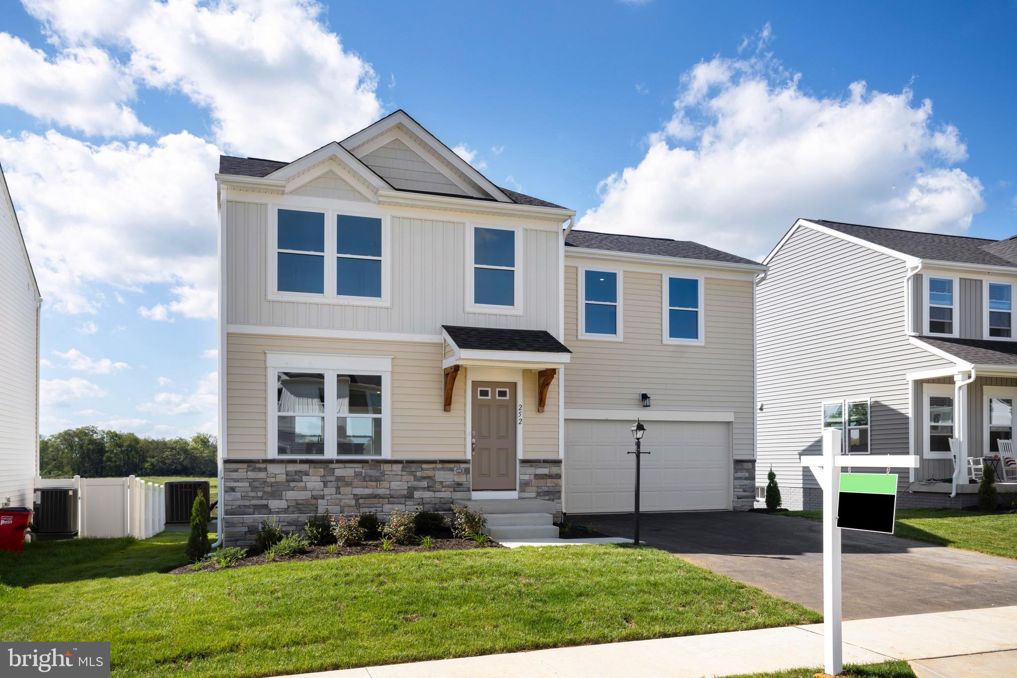 TO-BE-BUILT Daisy Floor Plan in South Brook!

This thoughtfully designed 3-bedroom, 2.5-bath home offers approximately 1,520 finished square feet, plus a large finished basement recreation room—ideal for additional living space, entertaining, or relaxing. The home also includes a 2-car garage and a full basement with additional storage space.

The open-concept main level provides an easy flow for everyday living and entertaining. The kitchen features granite countertops, stainless steel appliances, luxury vinyl plank flooring, and a center island with additional seating and storage, opening to a spacious family room.

Upstairs, the primary suite includes a walk-in closet and a private bath with dual vanity and walk-in shower. Two additional bedrooms offer generous closet space, and the second-floor laundry room adds everyday convenience.

Sales office located at 109 Spatterdock Road.

Photos are of a similar home and may show optional features. Actual home and finishes may vary.
