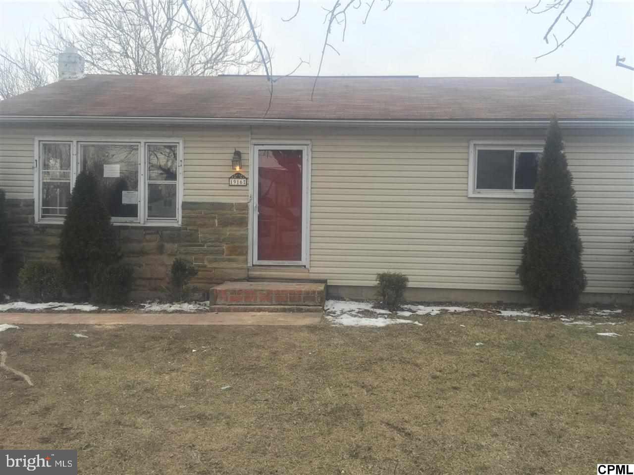 North Middleton Twp Ranch Home offers refinished hardwood floors throughout. Fresh paint and plenty of natural light. New shower and tub surround. This home is being SOLD IN  AS-REPAIRED CONDITION. Off street parking. Additional room in the rear could be used as a family room/den/office or dining room. New furnace. First Look Initiative Until 2/9/2015!