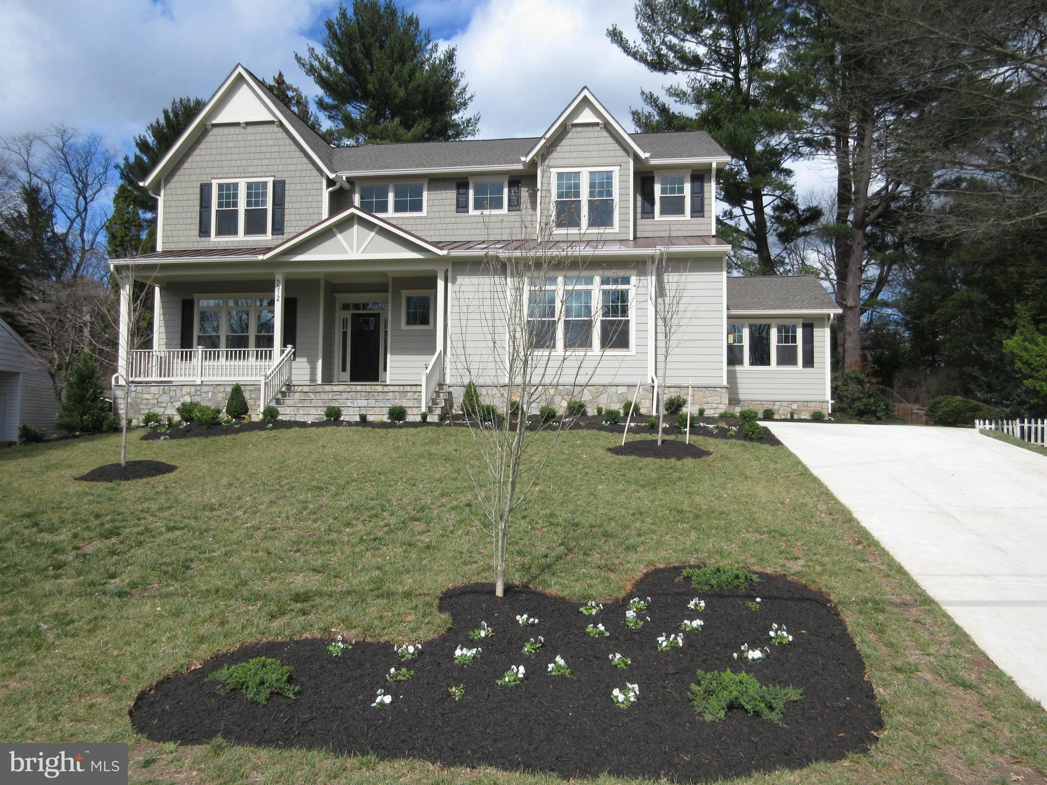 Lovely Brand New Home is ready for new owners. Boasting 6 generously oversized bedrooms with tons of closet space, this stately home comes with gleaming hardwood floors & customs moldings. A main level dedicated office & large main level bedroom with full bath. Fireplace, Wet bar in the LL. Home Theater Room. Huge double master walk-in closets. Stainless Steel appliances. Built-in Speakers.