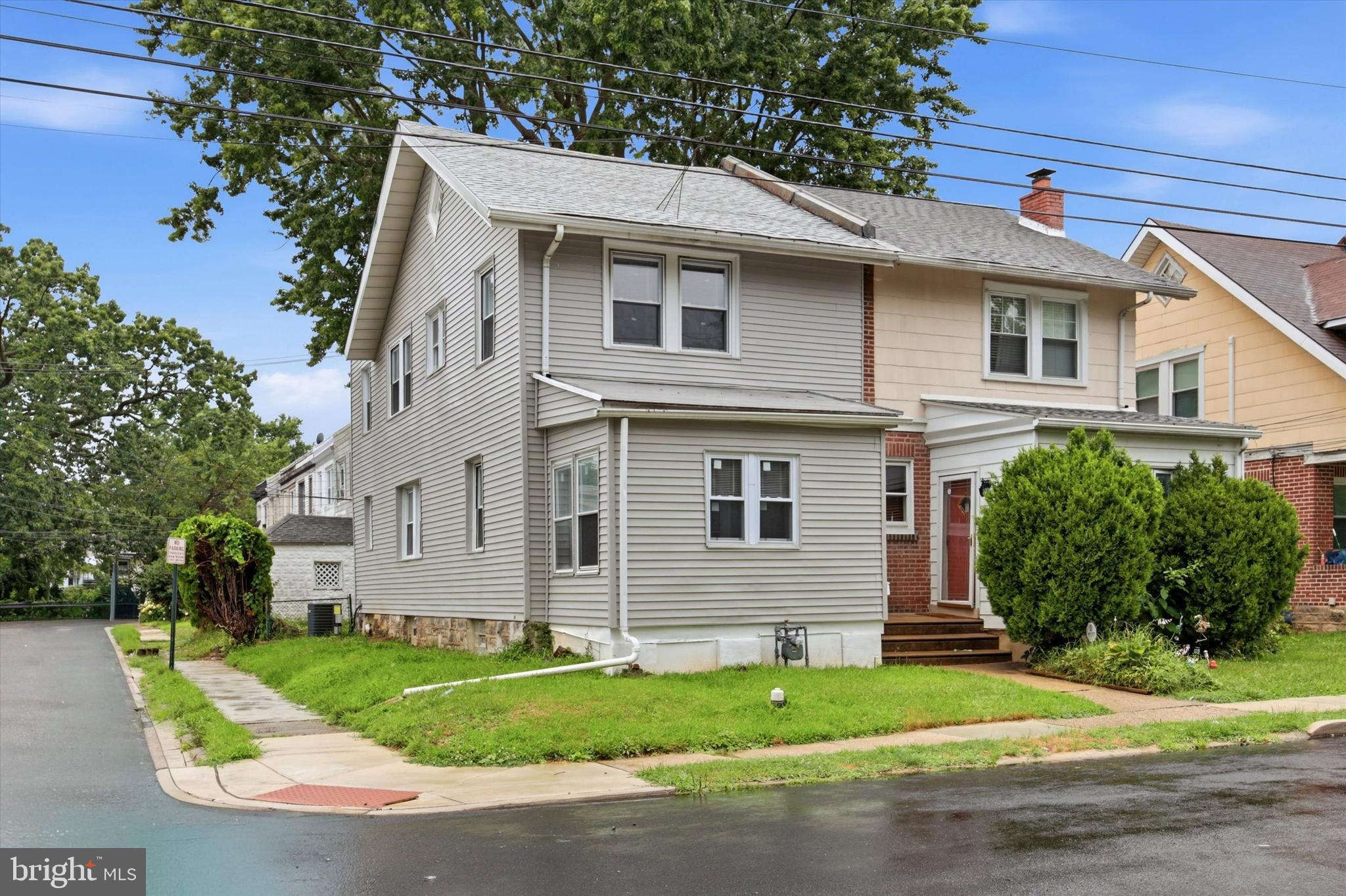 Welcome to this beautifully remodeled 3-bedroom, 2-bath twin home in the Southeast Delco School District! Move-in ready and filled with modern updates, this home offers spacious living, abundant natural light, and an unbeatable location close to shopping, schools, the train, and easy access to Philadelphia. Step into the inviting foyer, where you're welcomed by abundant natural light and a warm neutral color palette. The foyer opens into a spacious, open-concept living room, dining area, and updated kitchen with granite countertops, creating the perfect flow for everyday living and entertaining. Just off the kitchen, step outside to the patio featuring a brand-new awning and iron railings—an ideal spot to fire up the grill, host summer BBQs, or simply relax with family and friends. The backyard offers a small green space along with a detached garage for added storage. Upstairs, you'll find three good-sized bedrooms, all filled with natural light, along with a full hall bathroom featuring a tub. The basement offers even more versatile living space, featuring a full bathroom with a shower, a laundry area with a utility sink, and a large room that could easily become a family room, home office, gym, playroom, or media room. Bilco doors provide direct access to the backyard. Additional highlights include brand-new HVAC and central air, keeping you comfortable year-round. Perfectly situated near shopping, restaurants, schools, public transportation, and regional rail, with easy access to Center City Philadelphia, this home offers both comfort and convenience. Schedule your private showing today!