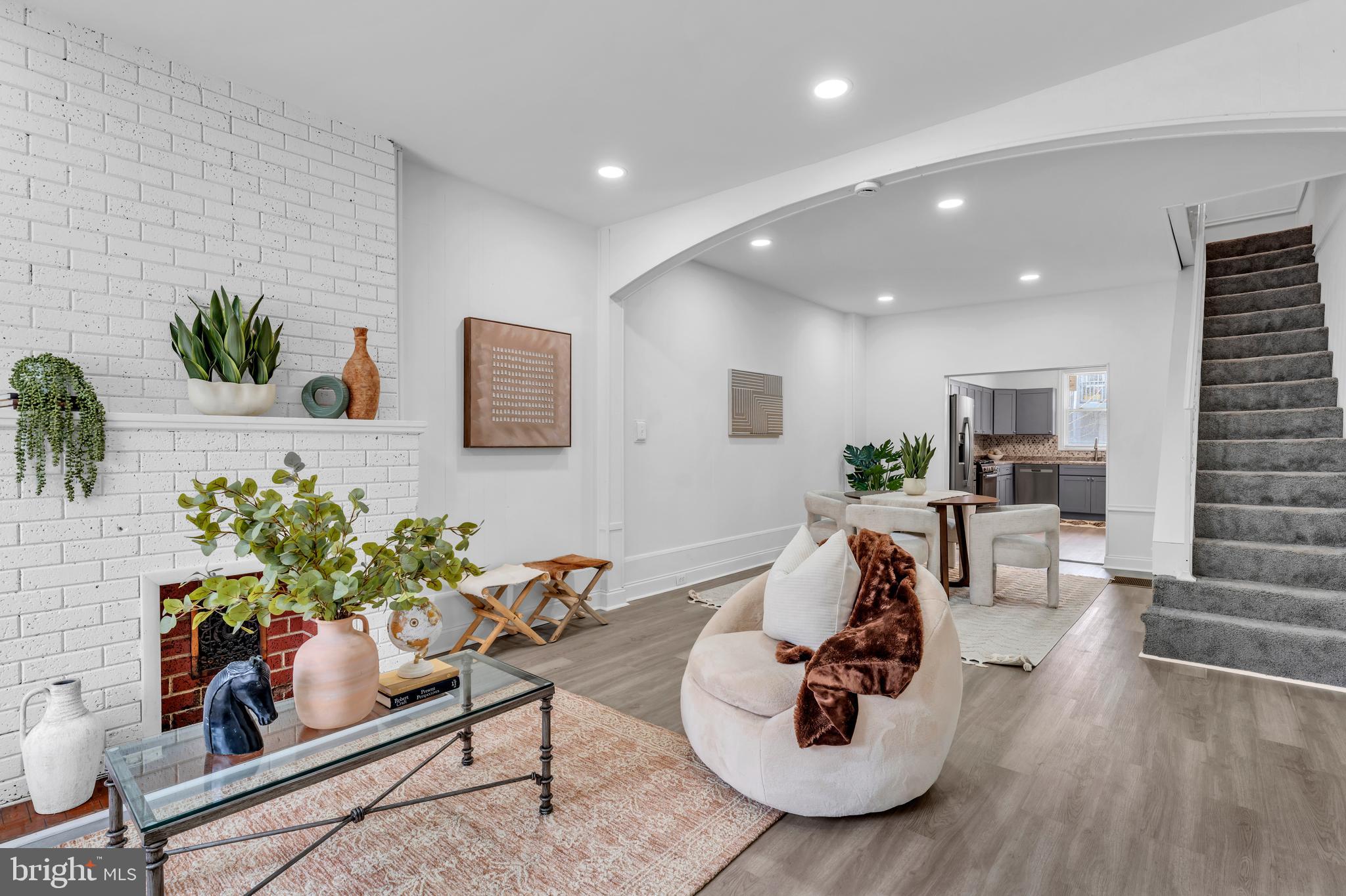 Previous buyers financing fell through** Property qualifies for multiple Down Payment assistance grants & programs!! 

Welcome to 520 N Kenwood Ave, a beautifully renovated rowhome in the heart of Baltimore! This charming home blends modern upgrades with classic Baltimore character, featuring exposed brick, an open-concept layout, and spacious rooms throughout. Enjoy the convenience of brand-new windows, new cabinets and countertops, and brand-new siding with a recent roof inspection. The upper level and basement spare room boast wall-to-wall carpeting, adding warmth and comfort. The HVAC system has been inspected and maintained, ensuring year-round efficiency. The sleek stainless steel appliances (fridge, stove, microwave, and dishwasher) elevate the kitchen, and the home includes a washer and dryer for added convenience.

Located on a quiet block, yet just minutes from downtown Baltimore, this home offers the perfect mix of tranquility and accessibility. Don’t miss out on this move-in-ready gem—schedule your showing today!
