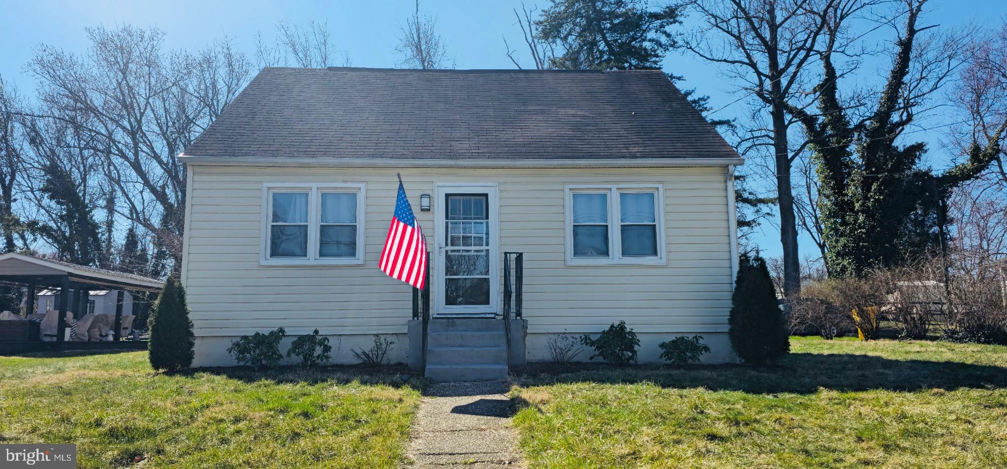 Welcome to this beautifully updated Cape Cod charmer, offering the perfect blend of modern updates and classic comfort. As you enter, you're greeted by durable LVP flooring throughout and a bright, airy living room—ideal for relaxing or entertaining guests. The spacious eat-in kitchen is a showstopper, featuring quartz countertops, stainless steel appliances, and a stylish subway tile backsplash—perfect for any home chef. The main level includes a generously sized primary bedroom and an additional bedroom, along with a full bathroom complete with a tile surround tub/shower—a perfect place to unwind after a long day. Upstairs, you'll find two more bedrooms, ideal for guests, a home office, or a hobby space. Enjoy the convenience of main-level laundry and a private driveway for easy parking. Step outside to the back patio, ready for summer BBQs, outdoor dining, or simply relaxing with friends. All of this in a location that can’t be beat—conveniently situated near Route 10, Route 2, I-695, and just minutes from shopping, dining, and more. Don’t miss the opportunity to make this beautifully updated home yours—schedule your showing today!