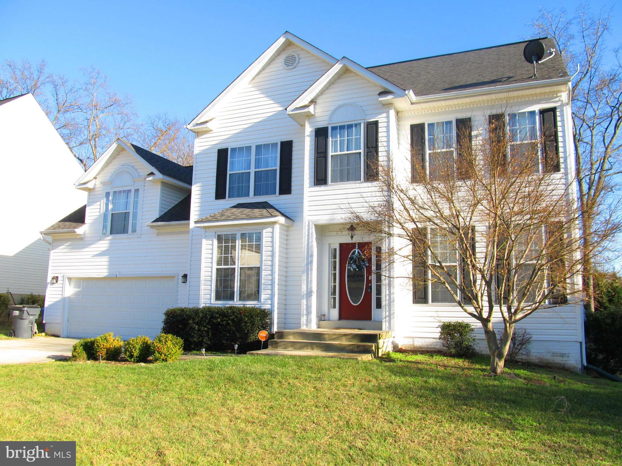 Must see.  Move in ready!  Open, spacious colonial with hardwood floors on main level, Breakfast area in kitchen open to family room with fireplace.  Charming dual staircase.  Theater room in basement wired for surround sound. Full bath in bsmt  Large composite deck off sun-room.  Huge, private, fenced back yard.  Currently zoned for Northpoint High School. Tenant occupied.