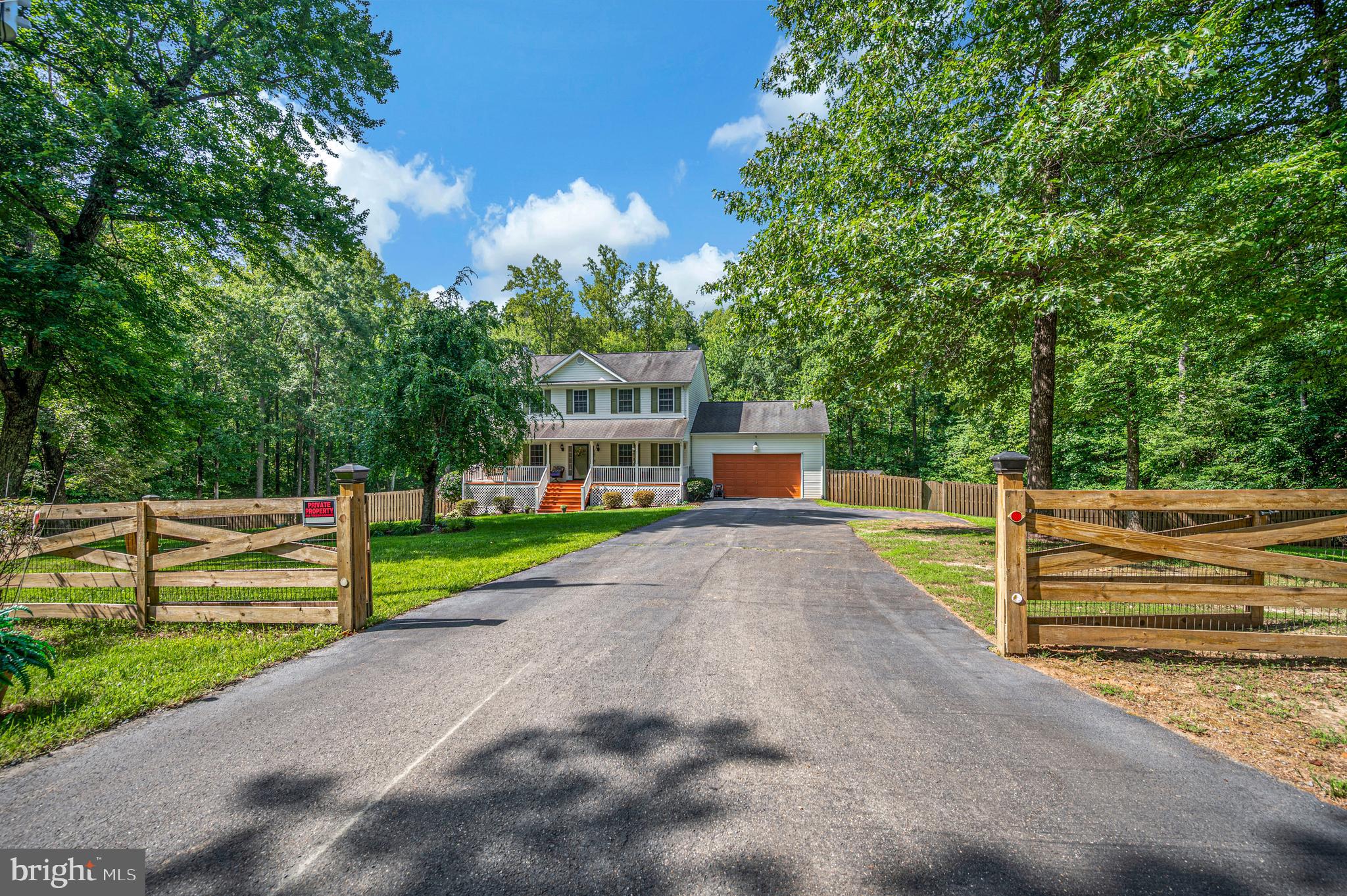 If you are looking for a home with PLENTY of room to spread out, then book your appointment to see this home.  5 bedroom 3.5 bath COLONIAL, situated on  over 5 ACRES.  In ground  salt water POOL.  Textured concrete pool surround. Fully lockable pool gate for added safety.  2 car garage can easily be converted back, BUT,  once you step into this oversized THEATRE ROOM,  you may just change your mind. Room is insulated , and also has a mini split unit, that handles both heating and cooling. There  are also stereo surround speakers, along with projector and large movie screen. Security system with smoke and fire detection. New washer and dryer convey.  Generac whole house generator with 22kw 200amp smart switch. Newer hot water heater and hvac.  Finished basement with full bath. There is also a 5th bedroom with a huge walk in closet or could be used as a flex room. Large SCREENED IN porch. Wood deck with octagon seating area. Shed. All bedrooms have ceiling FANS with lights. Attic fan. QUARTZ countertops in the eat in kitchen. PANTRY. Family room with wood burning fireplace. Formal living room and dining room. Very useable front porch. Convenient location if you need to commute to Warrenton, Culpeper, Fredericksburg or Manassas. No HOA. Private setting.
