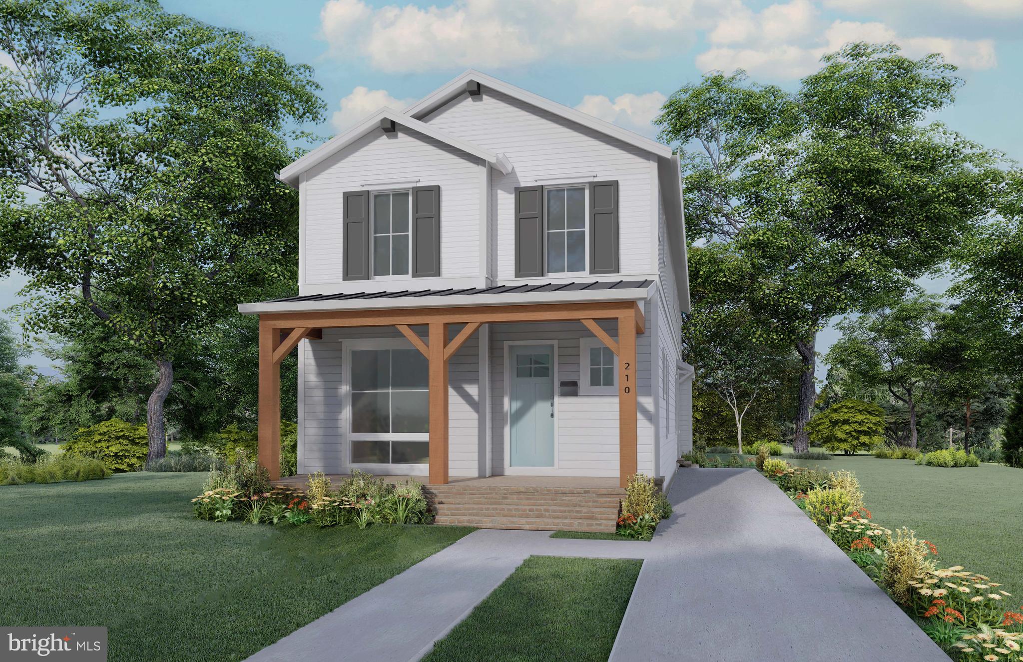 NEW CONSTRUCTION in Del Ray, coming early 2026! Built by local builder Classic Cottages, this 4,757 sqft home spans three levels of thoughtfully designed living space with 5 bedrooms, 4.5 bathrooms, open kitchen, flagstone front porch & screened-in porch off the living room, main-level office, a fully finished basement, and 9ft-ceilings throughout — all just one block from Mount Vernon Avenue’s shops and restaurants!
Fit for entertaining, the main level features an open kitchen with a large center island, a welcoming great room with a gas fireplace, formal dining room with a wet bar, an office/study, and a screened-in porch with access to the backyard. Upstairs, the primary suite includes two walk-in closets and a spa-like bathroom with a soaking tub, glass-enclosed shower, dual vanity, and private toilet room. 3 additional bedrooms each have walk-in closets, with 2 featuring en-suite bathrooms. The lower level offers a 5th bedroom with a full bathroom, a recreation room with a wet bar, and a large flex/bonus room—perfect for a home gym or media room. This home will also include a 30-year architectural shingle roof with metal roof on the front porch, HardiPlank siding, aluminum clad windows with wood interior, 2-zone HVAC, 400amp electrical service, motion security and keypads with wiring available or wireless access. Don't miss this opportunity to own a brand-new home in the heart of Del Ray!