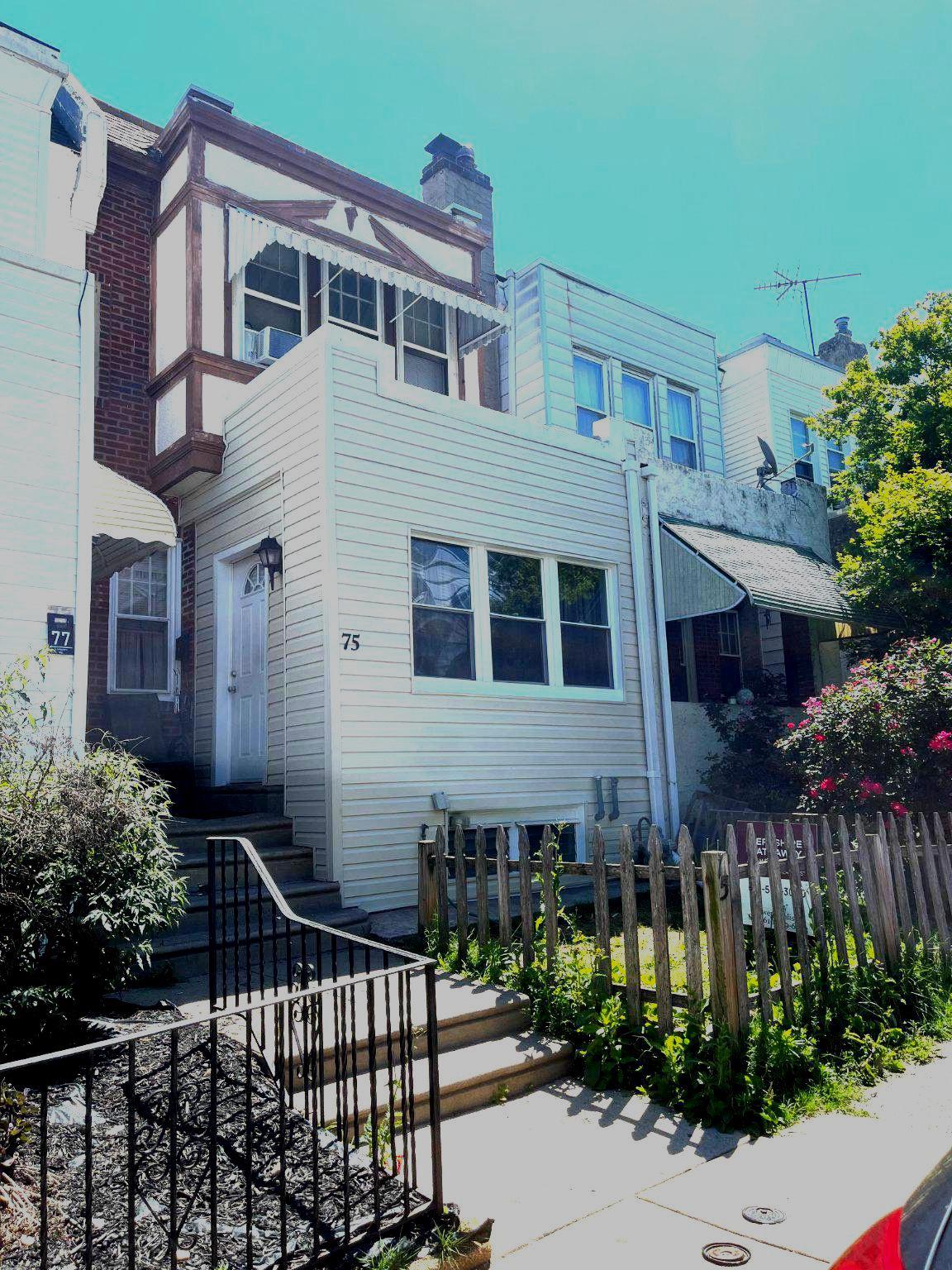 Perfect First Home in a Fantastic Location!  Welcome to this charming 3-bedroom, 1-bath brick Townhome—an ideal opportunity for first-time buyers ready to stop renting and start building equity! With beautiful hardwood floors throughout and a cozy deorative fireplace in the living room.  This home offers warmth, character, and a comfortable place to grow. Ceiling fans in most rooms provide added comfort, while the full basement offers plenty of storage space and potential for a home gym, playroom, or future finishing. The classic brick exterior adds durability and timeless curb appeal.  Located close to shopping, restaurants, and major highways, with easy access to Philadelphia, commuting is simple and convenient. Why rent when you can own? Don’t miss this opportunity to make this inviting home your very own!