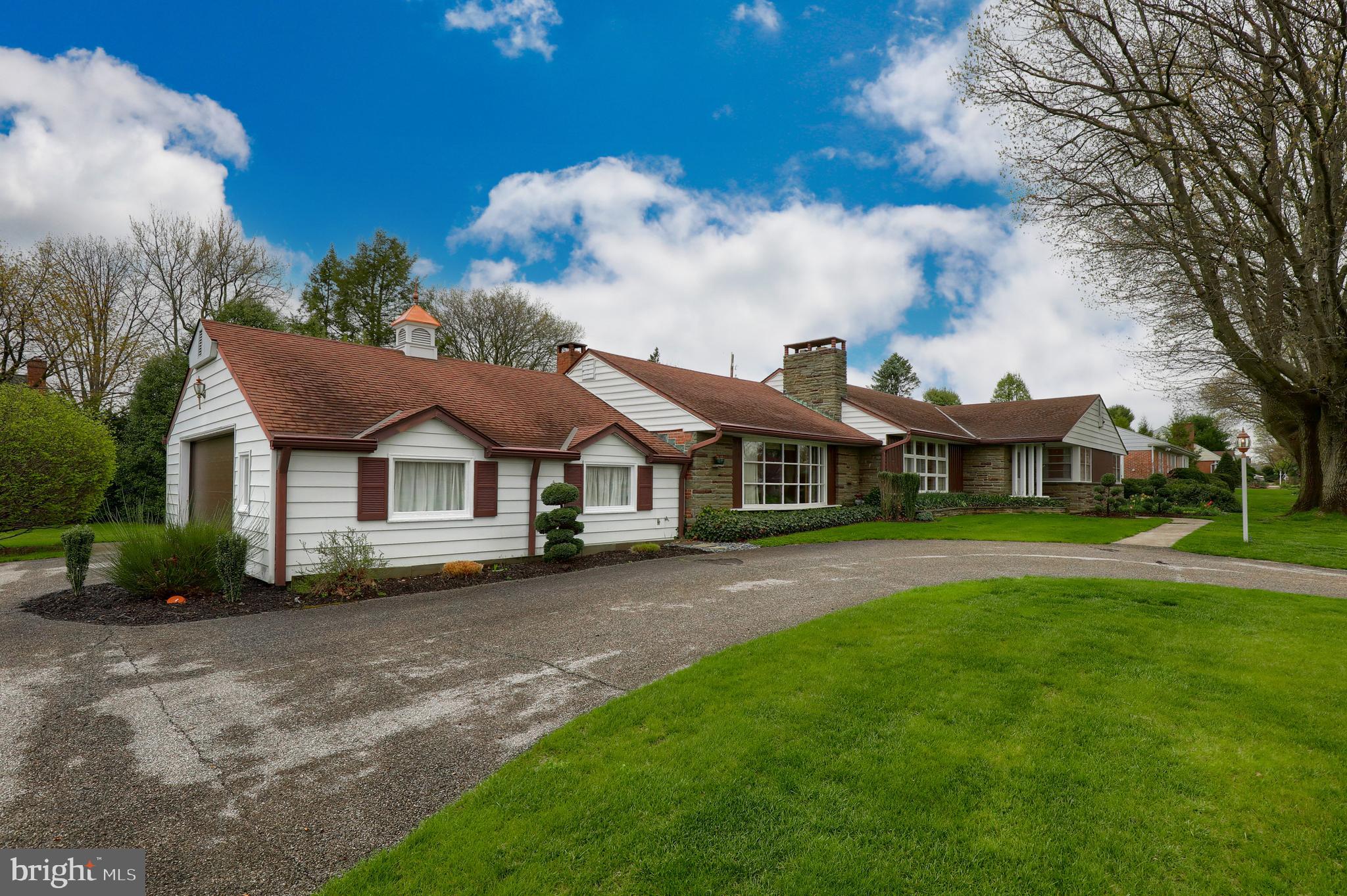 3 bedroom ranch home in desirable Manheim Township location.  This home features hardwood flooring, an updated kitchen with soft close cabinets, range hood and Jenn-Air cooktop and  sunroom with new windows and roof.  Workshop off of garage with separate heat and large private backyard.