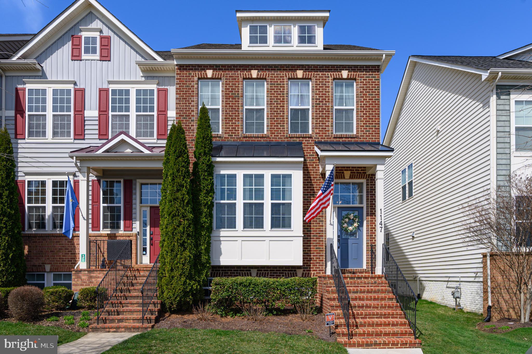 OFFER DEADLINE WED 4/22 @ 12 PM NOON. Nestled in the desirable Brunswick Crossing community, this beautiful end-of-row townhouse offers a harmonious blend of charm, luxury and comfort. Built in 2013, this transitional-style residence boasts a stunning brick front, with box window and covered entrance, creating an inviting façade that sets the tone for the elegance within. Step inside to discover a meticulously maintained and upgraded interior spanning almost 2,500 square feet on three finished levels.    ***The current homeowners have put many thoughtful design elements into every room including custom woodwork, wallpaper, designer paint, and fireplace that add warmth and charm.  Rich hardwood floors enhance the living spaces, crown moldings and chair railings add a touch of sophistication while tall windows in the front, side and back flood the home with natural daylight.    ***The large gourmet kitchen features an island with seating, rich wood cabinetry, stainless steel appliances, granite countertops, and pantry. The kitchen is also large enough for a convenient dining area, and has double French doors leading out to the sunny deck and backyard.    ***Retreat to the upper level where three bedrooms await, including a serene master suite with a walk-in closet and an en-suite bathroom. Each of the three full baths and one half bathroom is thoughtfully designed and renovated, ensuring ample space for relaxation and privacy. The upper floor laundry adds to the convenience of daily living.   ***The basement is fully finished with a spacious rec room, 3rd full bath and 4th bedroom     ***Enjoy Brunswick Crossing's extensive amenities, including a swimming pool, fitness center, and various sports courts, all designed to foster an active lifestyle. The community also offers well-maintained common grounds, walking paths, and a dog park, making it a perfect environment for outdoor enthusiasts. Brunswick Crossing is not just a place to live; it's a vibrant community. Residents benefit from nearby parks, recreational facilities, and a community center that hosts events throughout the year. The neighborhood is well-connected, with the MARC commuter train in downtown Brunswick, making it easy to access nearby urban centers. The community is also equipped with essential public services, ensuring a comfortable and convenient lifestyle. With the 2-car detached garage offering additional storage, this home is designed for both functionality and style. Experience the perfect blend of comfort, elegance, community, and convenience in this remarkable Brunswick Crossing townhouse. Welcome!