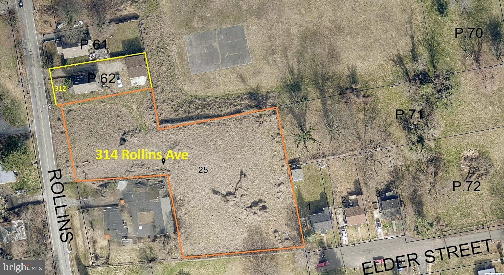 More photos coming soon.  The 1.16 acre lot offer so many different possibilities!  Located in an Enterprise Zone and convenient to 2 metros and shopping, this is your opportunity to develop the lot into a fantastic community, or have your own piece of the Garden of Eden!  312 Rollins Ave - house and garage next door (MDPG2117592) is also being offered for sale.  Buy both and create your own slice of heaven!  
Development has been proposed for the old school site on the corner of Rollins and Central Avenue - 50 single family attached units + 246 units of housing for the elderly.
Sold strictly as is.  Please verify with county regarding development potential.