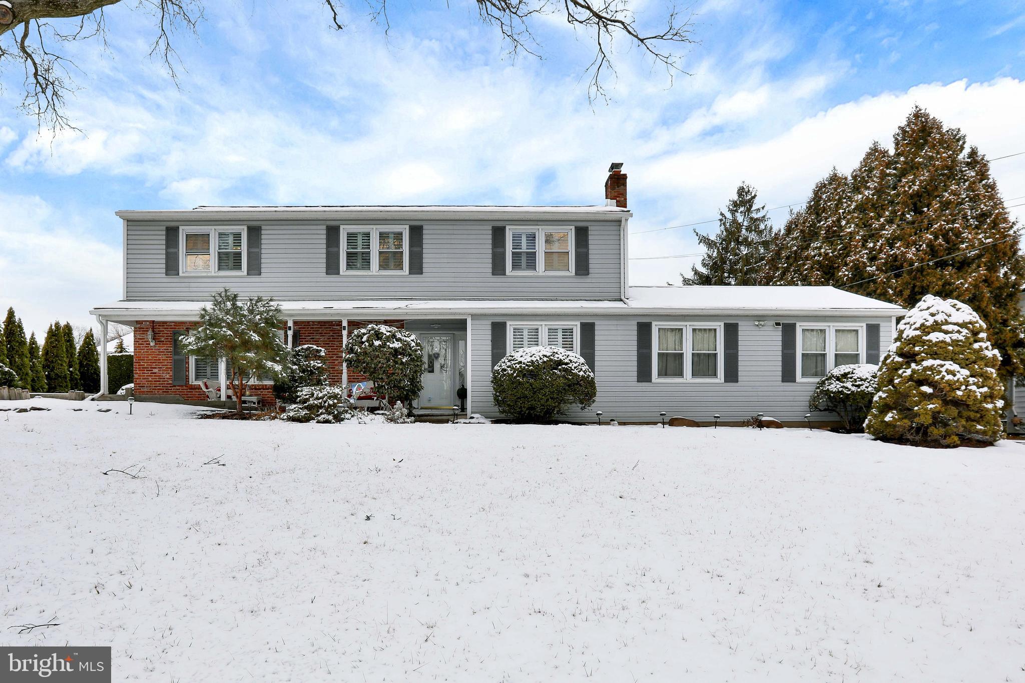 This charming, mature-treed, and well-established Edgewood Park neighborhood is part of the Top Rated Pennsbury School District. This lovely home has been cherished and meticulously maintained by the same homeowner for over 57 years.  Situated on just under a ½ acre lot, this property features front, side, and rear yards, an inground swimming pool, and privacy buffers from adjacent homes. As you approach the home, you'll find ample parking in the driveway or the convenience of a 2-car garage with direct access to the house. The front entrance, embraced by a cozy front sitting porch, leads into a hardwood-floored living room filled with natural light from front-facing windows. A pocket door to the right opens to the spacious dining room, complete with hardwood floors and a charming brick wood-burning fireplace. At the back end of the dining room, you'll find a full bathroom with a walk-in shower, a laundry/mudroom with rear patio access, and an additional door to the garage. The adjacent large kitchen boasts multiple windows overlooking the rear yard, patio, and inground swimming pool. It offers ample cabinet space, newer countertops and sink, and updated appliances. There's also a cozy nook for a kitchen table and chairs. The family and sunroom area provides a versatile space currently used as a sitting area and office. The sunroom, surrounded by windows and skylights, offers stunning views of the rear yard and pool, creating a warm and inviting atmosphere.  Additionally, there is direct access to the rear patio. Upstairs, the hardwood flooring continues throughout, including the master bedroom with an upgraded master bathroom and a spacious walk-in closet.  Four additional bedrooms with closets and a full bathroom in the hallway complete the second floor. 

Located strategically between Philadelphia and NYC, and with easy access to Trenton, NJ, Yardley offers a prime location. The Edgewood Park neighborhood is also close to the Lower Makefield Parks and Recreation Complex, Lower Makefield Sports Complex, Yardley Borough, and local shopping at McCaffery’s and Giant Shopping area.

Notable home upgrades. Windows and doors (2003), Sunroom Addition (2013), Basement double interior drainage system/French drain (2011). Kitchen upgrades include Kitchen renovation (2012), Kitchen Aid refrigerator (2020), Kitchen Aid Range, Oven, and Microwave (2022), Maytag Dishwasher (2020). Laundry Room upgrades include GE Washer and Dryer (2020). Home System upgrades include Oil Furnace (2022), Air Conditioner (2018), Sump Pump w/ Battery backup (2024), Sewer Lateral from house to street main (2016). Exterior upgrades include Roof replacement (2004), Garage door (2018), Roofing gutters (2024). Pool upgrades include Pool Cover (2020), Dolphin Pool Cleaner (2024).

Don't miss this opportunity to own a beautiful home in a fantastic neighborhood!