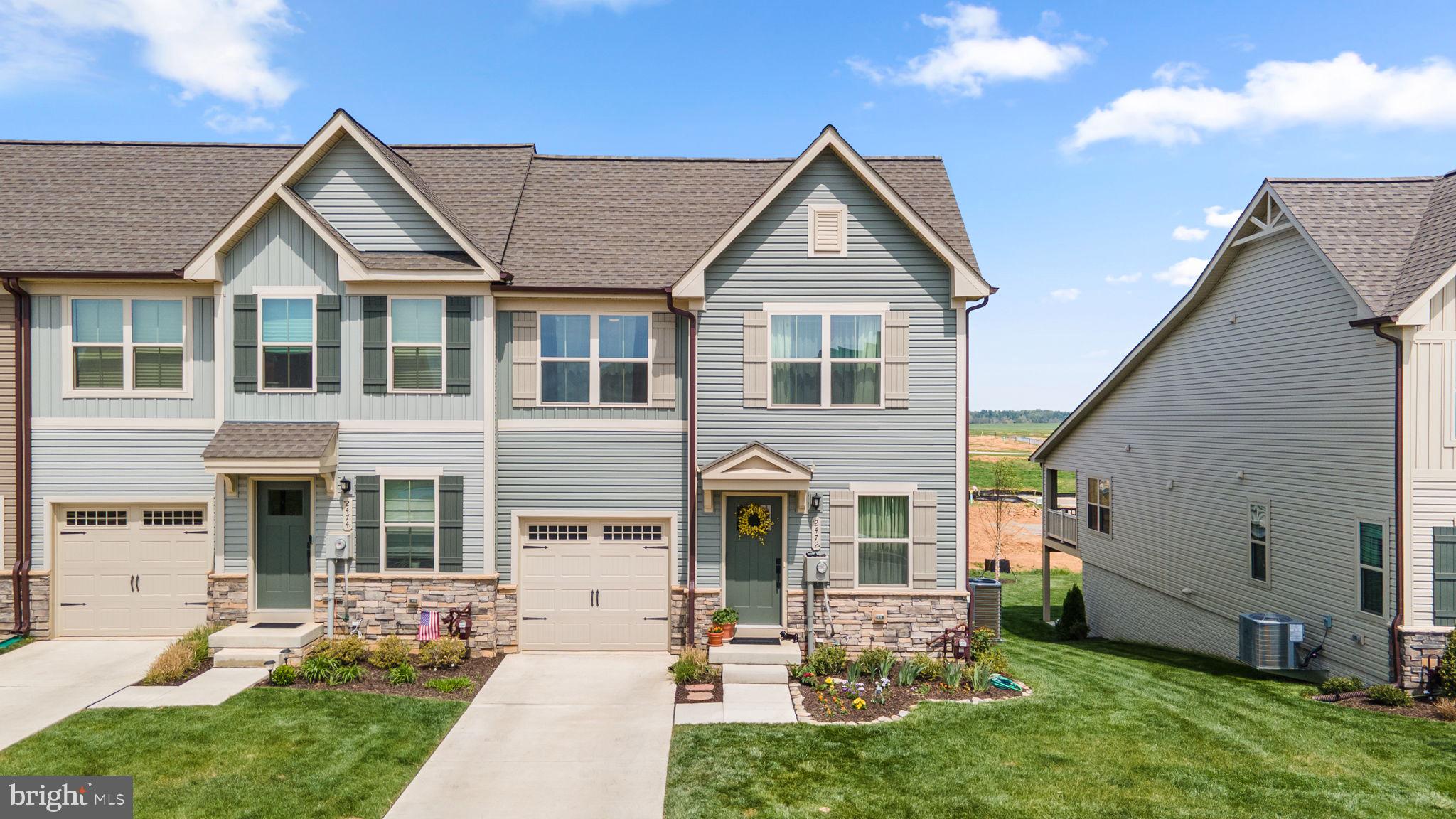 Welcome to 2472 Silverleaf Drive in the desirable Bloomfields community of Frederick, Maryland—where modern finishes and thoughtful upgrades come together to create a truly inviting home! Bloomfields is a wonderful 55+ active lifestyle community and this property sits on prime lot and has a covered porch in addition to the back patio.

Step inside to find luxury vinyl plank flooring throughout the main level, offering both durability and style. The kitchen is a standout feature, showcasing white quartz countertops, sleek cabinetry, and a gas GE stove—perfect for everyday living and entertaining alike. Recessed lighting throughout the main living areas creates a bright, comfortable atmosphere.

Upstairs and throughout the home, you’ll find upgraded tile in the bathrooms, including stylish showers that add a refined touch. The home is also equipped with a GE front-load smart washer and dryer, providing convenience and efficiency.

The unfinished basement includes a bathroom rough-in, offering excellent potential for future expansion—whether you envision additional living space, a guest suite, or a recreation area.

Bloomfields offers a wide range of community amenities, including a clubhouse with social spaces, a fitness center with yoga studio and golf simulator, a heated outdoor pool, and courts for pickleball, tennis, bocce, and basketball. Residents also enjoy walking trails, a dog park, garden spaces, and low-maintenance living with landscaping and snow removal included.  Just minutes from downtown Frederick, residents can enjoy local restaurants, boutiques, and year-round events.

Don’t miss the opportunity to own a well-appointed home in one of Frederick’s sought-after neighborhoods. Schedule your showing today.