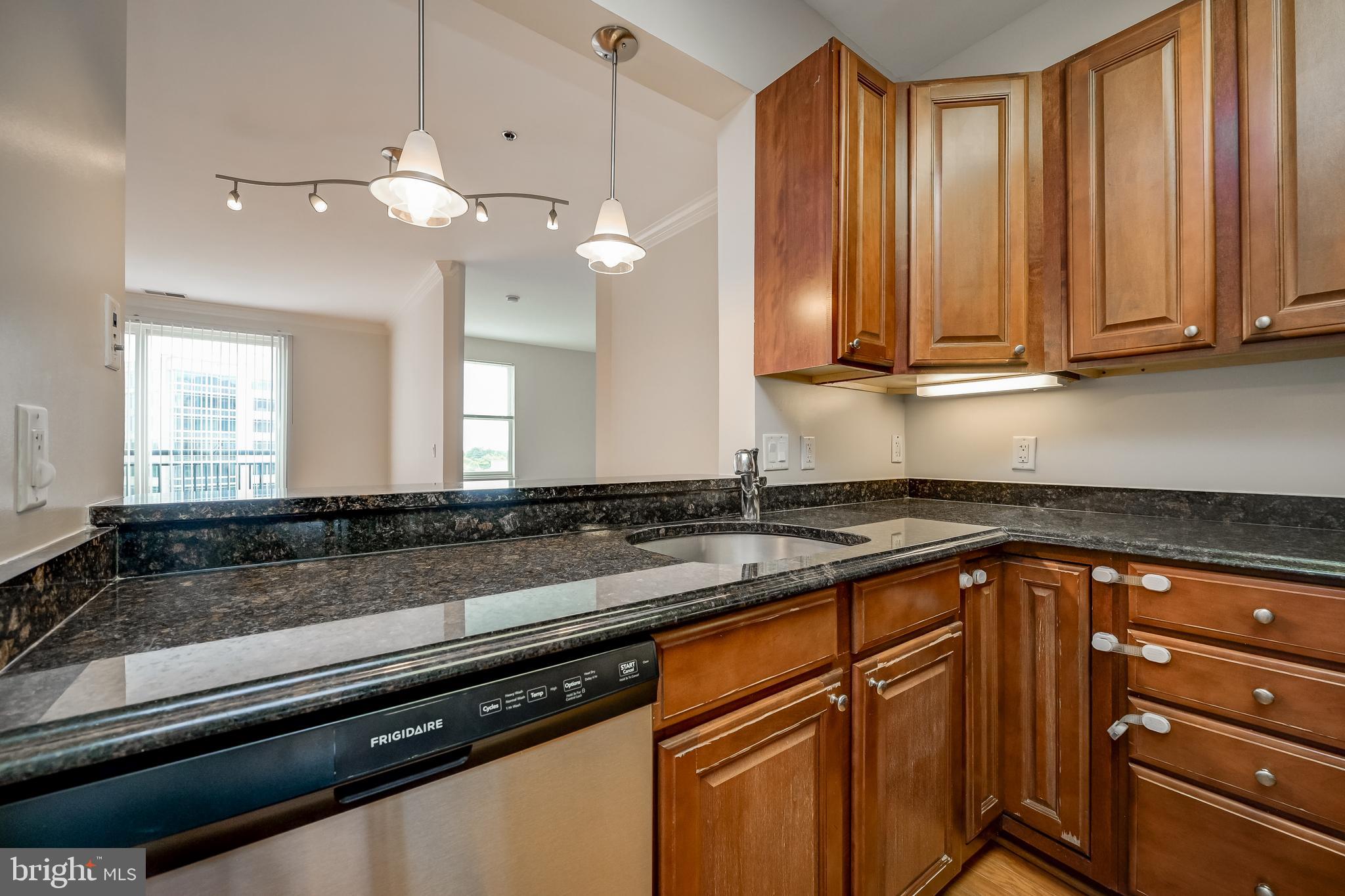 2 Bedroom 1 Bath  Penthouse Corner Unit Residence at The Palladian | Rockville Town Square  | Rare Find | Nestled in the prestigious Palladian community, this exceptional Penthouse residence represents the very best of luxury living in the heart of Rockville Town Square. Perched on the top level of this sought‑after, pet‑friendly building, Residence #602 offers the rare combination of privacy, sunlight, and elevated views, delivering a lifestyle that is both refined and effortlessly convenient.  Built in 2007, the Palladian is known for its thoughtful design, best of class property management, modern amenities, and vibrant urban setting—and this meticulously maintained Penthouse takes these intangibles a step further. The bright, open floor plan is enhanced by abundant natural light, tall windows, and an airy layout designed for both everyday comfort and elegant entertaining. Living and dining spaces flow seamlessly, creating a warm yet sophisticated atmosphere that immediately feels like home.  The gourmet kitchen, a hallmark of Palladian residences, features granite countertops, stainless steel appliances, and ample cabinetry, making it equally suited for casual meals or hosting guests. Hardwood flooring, carpeting, and quality finishes throughout reflect the Palladian’s reputation for timeless style and meticulous upkeep.  Still owned by the original 2007 buyer, the next winning Buyer steps into a move-in ready home with a (2020) Carrier HVAC and (2026) fresh coat of the original neutral paint colors, new Laundry Room doors, new Dishwasher and Insinkerator, and newly repaired roof.  The primary bedroom suite offers a peaceful retreat with generous proportions, a large walk‑in closet, and a spa‑inspired bath with soaking tub and custom finishes. The second bedroom can also be flexible living space and is perfect for a Den, Nursery, or Home Office—ideal flexibility for today’s lifestyle needs. Residents and their guests enjoy resort‑style amenities including a Level 3 fitness center, club room with lounge and patio space, billiards room, outdoor terraces, and access to the community pool located just steps away. The building is secure, boasts quality professional management, and offers garage parking and on-site storage options, delivering true maintenance‑free living. The location is simply unbeatable—steps from Rockville Metro (Red Line), MARC Train, Trader Joe’s, Starbucks, Golds Gym, Five Guys, World of Beer, Regal Cinemas, Rockville Library, Town Square Park, and an exceptional collection of international dining, shopping, and entertainment options. With easy access to I‑270 and Route 355, commuting is effortless while everyday conveniences are right outside your door. Penthouse #602 is more than a home—it is the crown jewel of The Palladian, offering elevated living, unmatched walkability, and the vibrant energy of downtown Rockville with the comfort and tranquility of a premier residence.
