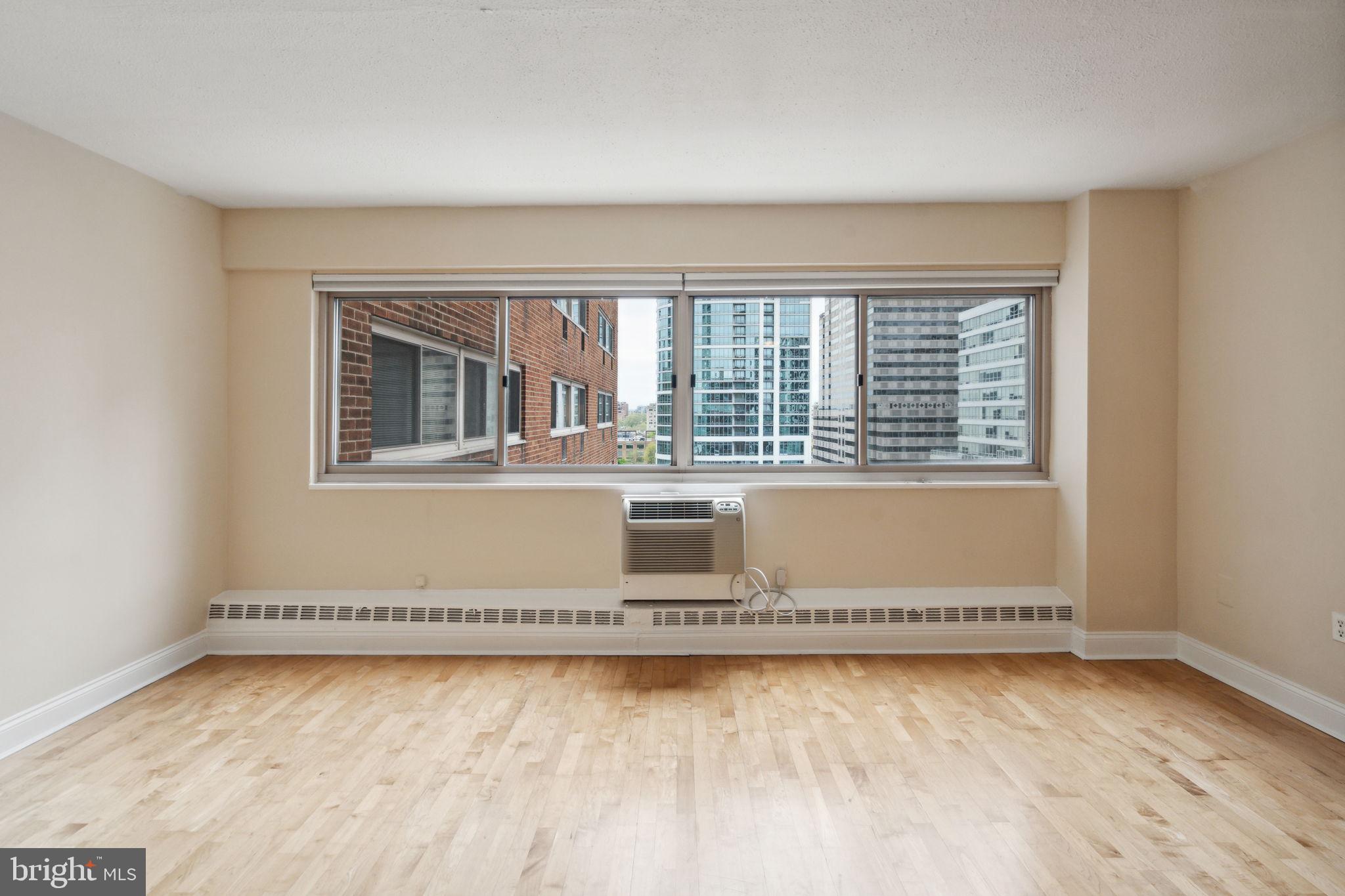 LOCATION, LOCATION, LOCATION! Enjoy city views from this comfortable studio with a large walk-in closet in Rittenhouse Square. With a longer term lease in place, this residence offers a great opportunity for investors to step right into cash flow. A wall of windows fills the home with an abundance of natural light and provides unobscured city views. The kitchen features wood cabinetry, a gas range, and a refrigerator. The bathroom includes a ceramic sink with storage vanity, tub, and chrome fixtures. Association fees cover all utilities (gas, water, and electricity), basic cable TV, building insurance, on-site maintenance, a state-of-the-art fitness center, and a 24-hour lobby attendant. Ideally located in coveted Rittenhouse Square, this pet-friendly residence is just steps from fine dining, one-of-a-kind shopping, 30th Street Station, and the Schuylkill River Walking & Bike Path, with convenient access to UPENN, Drexel, HUP, CHOP, Trader Joe’s, and Giant.  *Photos are from a different unit with similar finishes*