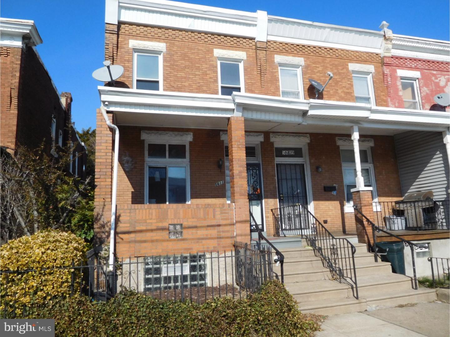 Nice 4 BR Twin  in West Philly. All offers will be presented, $2500 deposit and proof of funds will be required, AS IS addendum and buyer is responsible for u/o.  Part of an 8 property rental package along with 2642 S. 62nd st, 2704 S. 70th st, 304 E. Bringhurst st, 3642 Jasper st, 2948 Kip st, 5719 Wheeler st, and 5725 Wheeler st. Buy one or buy all for $350,000.  Currently vacant.
