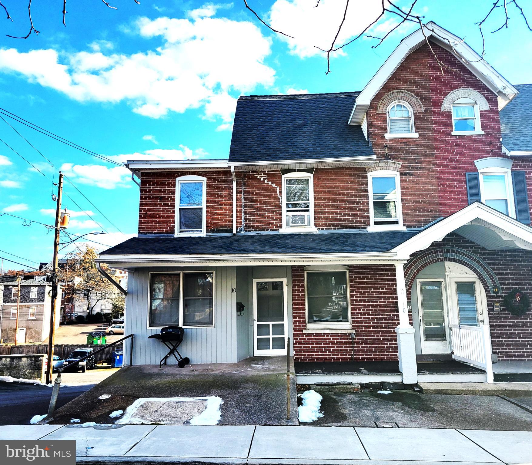 This well maintained duplex in Souderton boasts a 1st floor 3BR/1BA Unit, and a 2nd & 3rd floor 4BR/1.5BA Unit. Both have private entrances out Front. Enter the 1st floor unit into the open floor plan with large LR, DR and Kitchen in the front half and 3BR's down the hall way at the rear along with a Full Bath. New Flooring and paint throughout. Partial remodel to the Bathroom and Kitchen. Unit 1 has an HVAC system with Central Air!  There is access to the basement laundry at the end of the hall. Enter the 2nd floor unit off porch. There is a Separate LR. DR, and Kitchen here as well. Laundry is in Kitchen area for convenience. Partial remodel to Kitchen and Bath in this Apt as well. Vintage decorative wood floors in the living & dining rooms. New flooring and paint in most rooms. There are 3 BR's on this level. On the 3rd floor is a sitting room and a 4th private Bedroom with a Half Bath. All appliances in both units have been replaced in the past couple years, including a new refrigerator and stove at the end of last year. All utilities are split out and paid by tenants. Landlord pays sewer & trash. Landlord currently splits water bill between both tenants. New Roof in 2022, all 3 electric service lines, meters, and panels were replaced. 200A in both Apt's and 100A landlord panel. Windows were all capped, Exterior was painted, Water heater recently replaced, and a new PVC sewer line was installed w/vent & cleanout in basement from the home to the street connection. All the heavy lifting has been done, and it's fully occupied. Great location in downtown Souderton. Short walk to shopping, restaurants and in town movie theatre. Great investment to add to your portfolio!