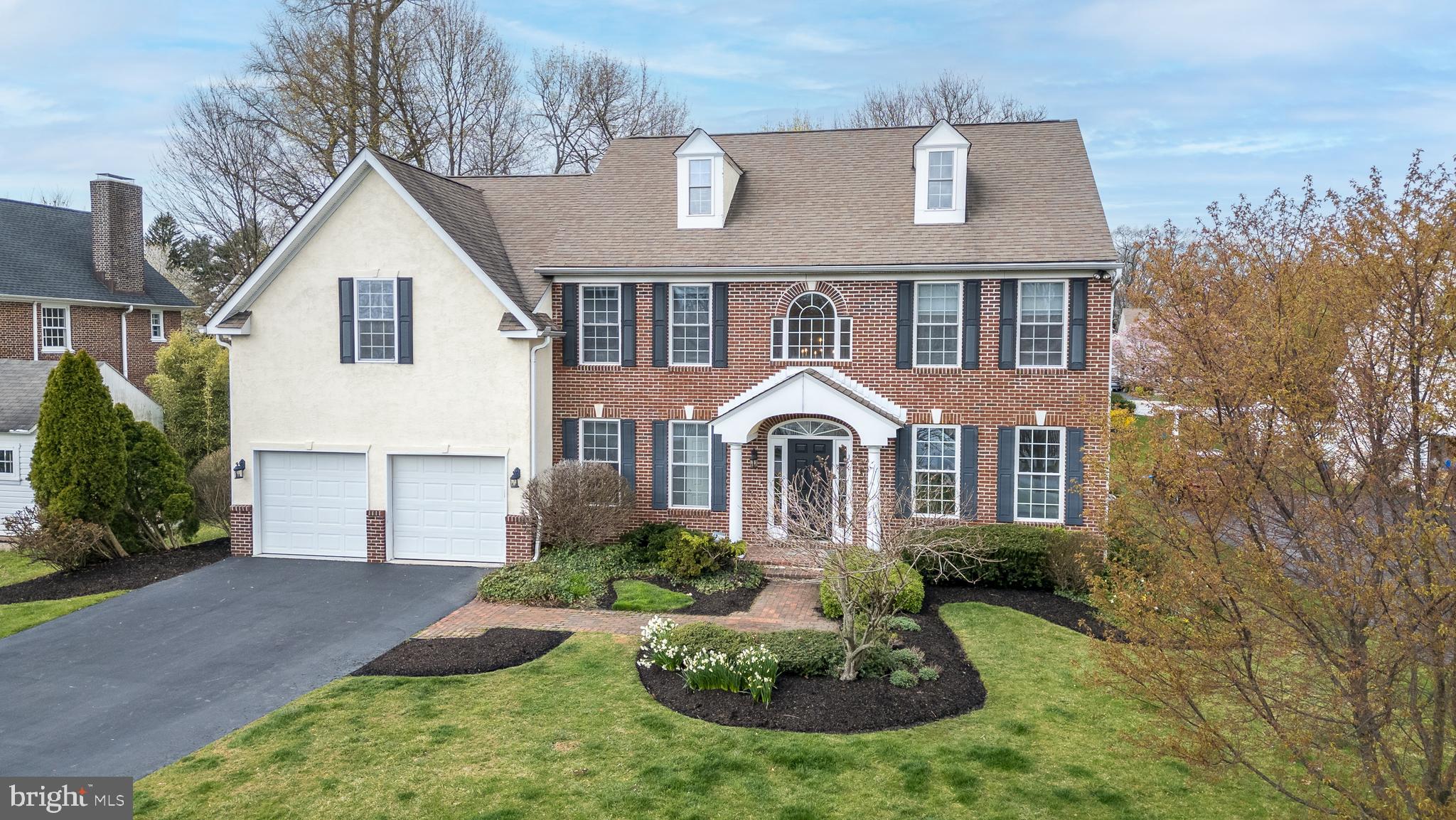 Welcome to your dream home in the highly sought-after Media Rose Tree School District! This exquisite 4-bedroom residence will check all your boxes and is sure to captivate you from the moment you step onto its charming brick walkway leading to the front door. Upon entry, you'll be greeted by a spacious living room and dining room, perfect for entertaining guests or enjoying family gatherings. The heart of this home is its stunning newer kitchen,  featuring quartz counters, island seating, farmhouse sink, stainless steel appliances including double wall ovens and gas cooktop with downdraft, easy-close cabinets, crown molding, ceramic backsplash, pantry, desk and under-counter lighting.  French doors lead seamlessly from the kitchen to the patio, creating a perfect indoor-outdoor flow for alfresco dining and relaxation. Adjacent to the kitchen is the inviting family room, highlighted by hardwood floors, a vaulted ceiling and a large palladium window that flood the space with natural light,   A ceiling fan adds comfort and ambiance to this inviting retreat. For those who work from home or need a quiet space to focus, there's a convenient study on the first floor, just off the foyer. As you make your way through the home, you'll appreciate the thoughtful touches that enhance daily living, such as the mudroom with organized lockers, providing a designated space for storage and keeping belongings tidy.  As you ascend to the second floor you'll discover the  handsomely sized primary master suite, offering a tranquil retreat from the hustle and bustle of daily life. This spacious sanctuary features a cozy seating area, a tray ceiling adorned with an elegant ceiling fan, and a generously sized walk-in closet  providing custom organizers and ample storage for your wardrobe. Step through the double doors into the ceramic tiled primary bath, where relaxation awaits. Indulge in a soothing soak in the oversized tub or rejuvenate in the separate stall shower. Natural light streams in through the palladium window, adding warmth and ambiance to the space. The second floor also boasts three additional well sized sized bedrooms each with plenty of closet space providing the perfect retreat for rest and relaxation. Convenience is key with a second-floor laundry room, making chores a breeze and keeping your living space organized and clutter-free. The hall bath features double sinks, providing functionality for busy mornings and bustling households.  The expansive finished lower level of this home offers even more living space to enjoy, with a high ceiling and versatile layout that accommodates a variety of needs. Whether you desire a fifth bedroom or extra office space, a full bath with a pedestal sink and a bilco door adds flexibility for an au-pair, in-law suite or multi generational living providing privacy for all. Stay active and healthy in the dedicated workout area, or gather with loved ones in the huge family room providing a 2nd fireplace, perfect for movie nights or game days. Abundant storage, including six double door closets with shelving, ensures that everything has its place, allowing you to maximize the use of every square foot of this exceptional home.  With its thoughtful design, luxurious amenities, and ample living space, this home truly offers the perfect blend of comfort, convenience, and style.  Terrific location within walking distance to all that historic downtown Media has to offer including  great restaurants, bars, shopping, parks as well as the various town events scheduled throughout the year.  Easy access to trolley/public transportation and close proximity to Routes 476 and I-95.  With  its blend of functional design and prime location on a cul-de-sac, this exceptional property offers the epitome of modern living. **The lot's square footage in tax records is incorrect**